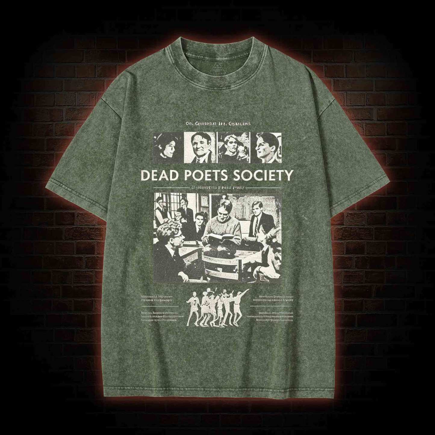 Oh Captain My Captain Washed T-shirt