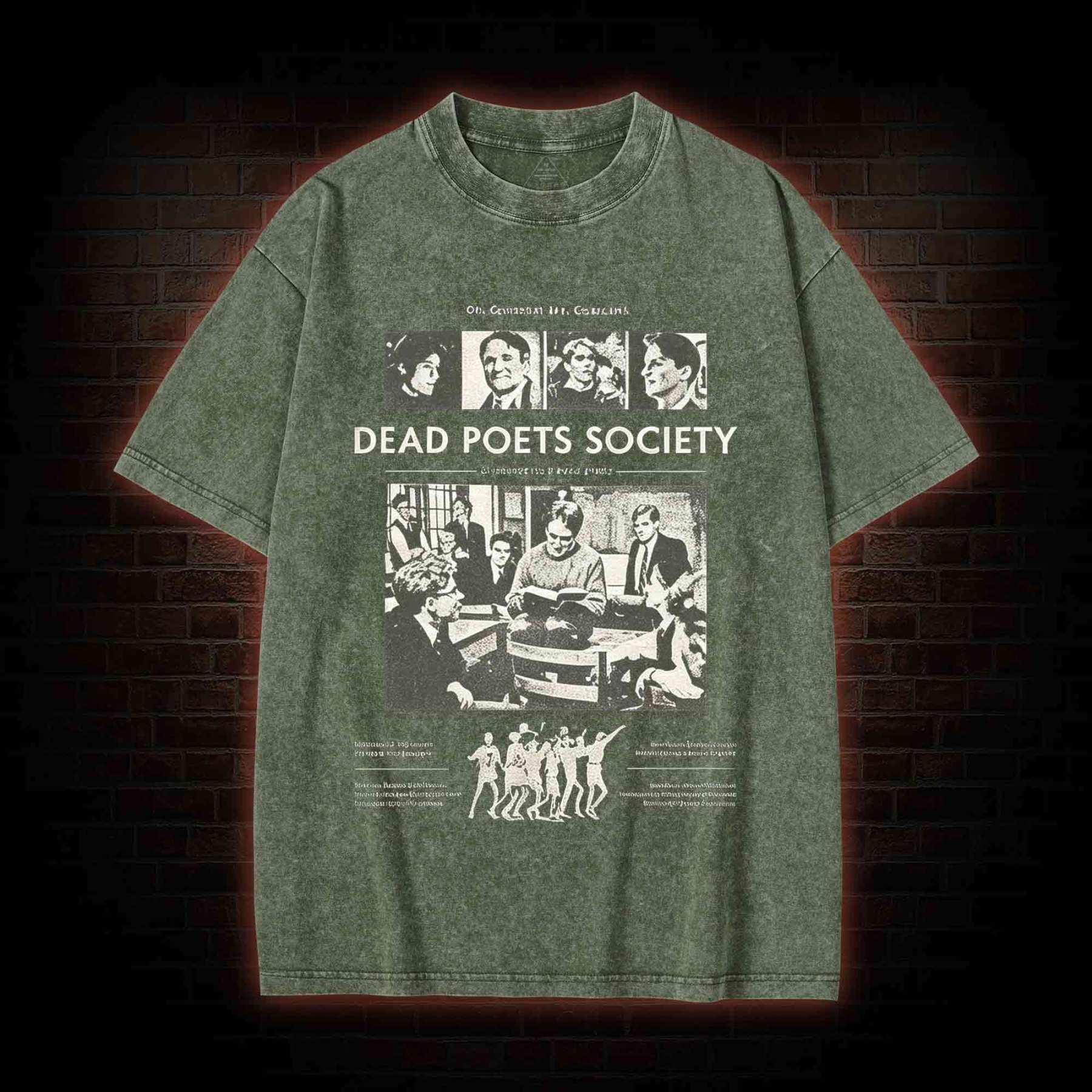 Oh Captain My Captain Washed T-shirt