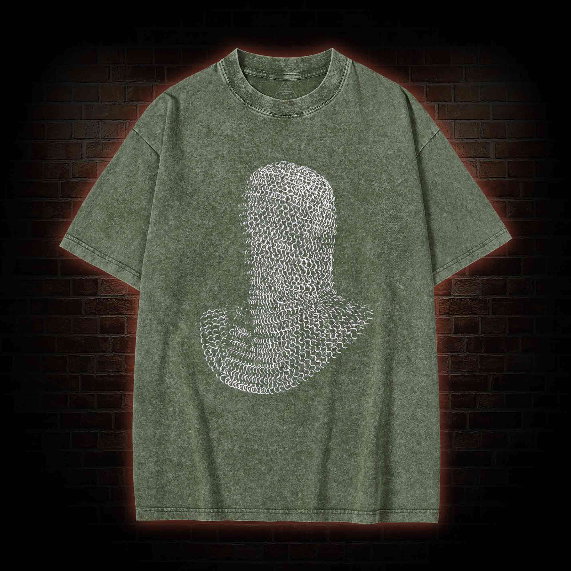 Vintage Knight Armor Washed T-shirt