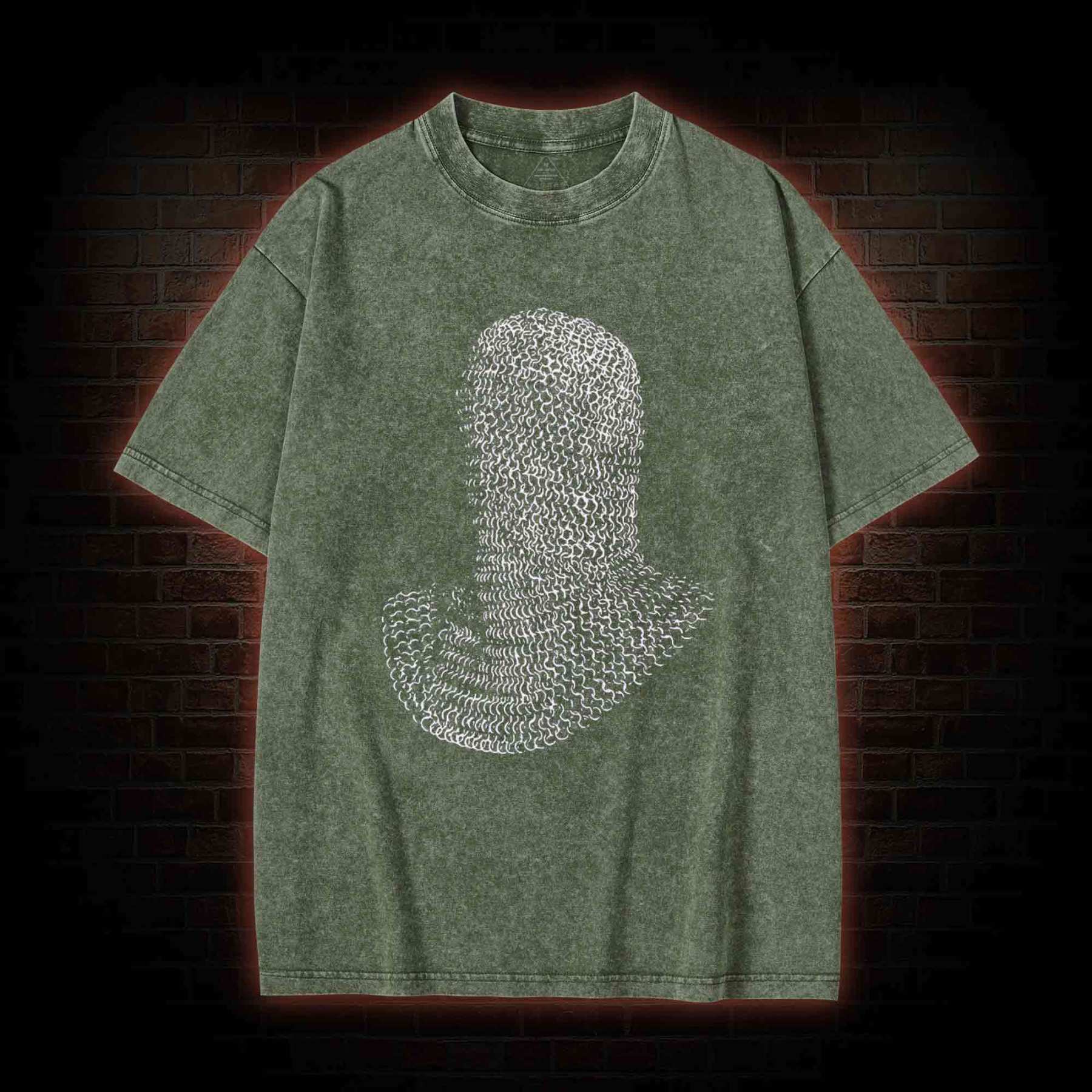 Vintage Knight Armor Washed T-shirt