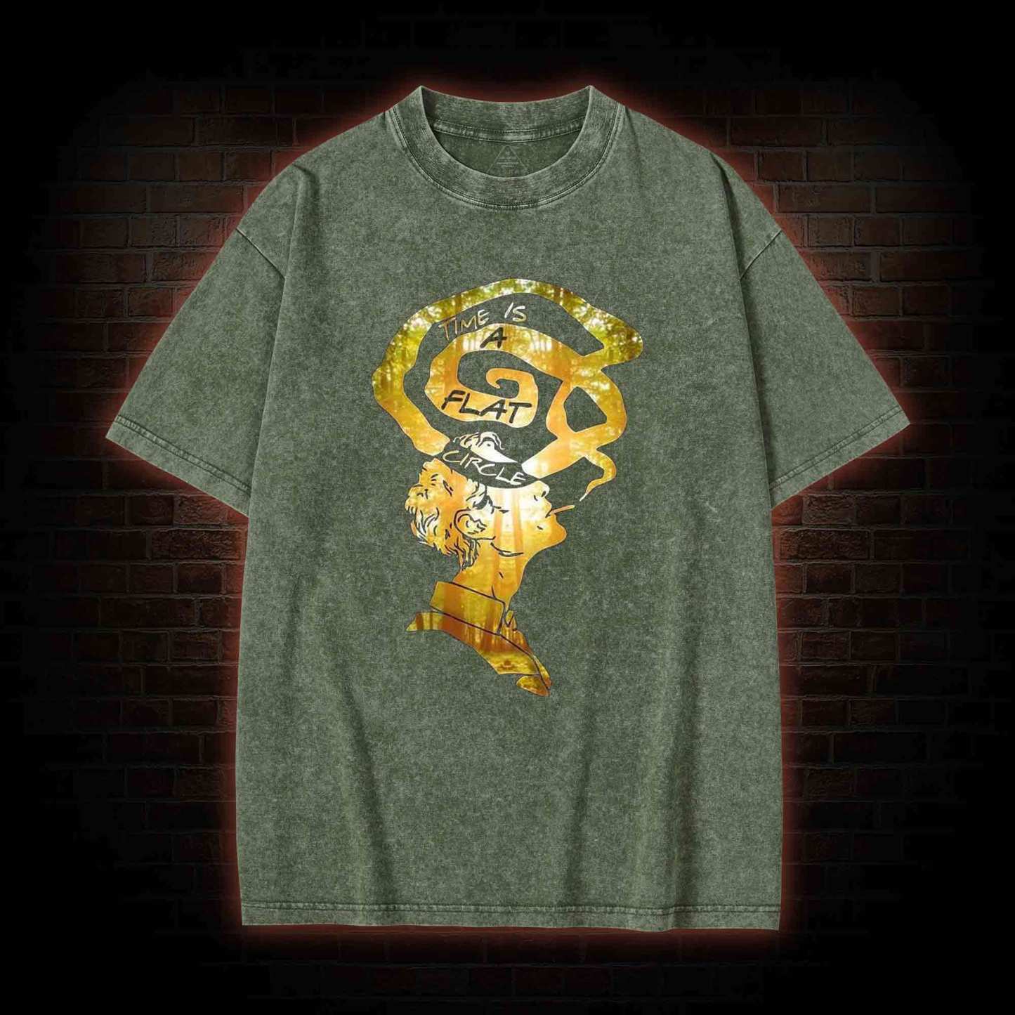 Time is a Flat Circle Washed T-shirt