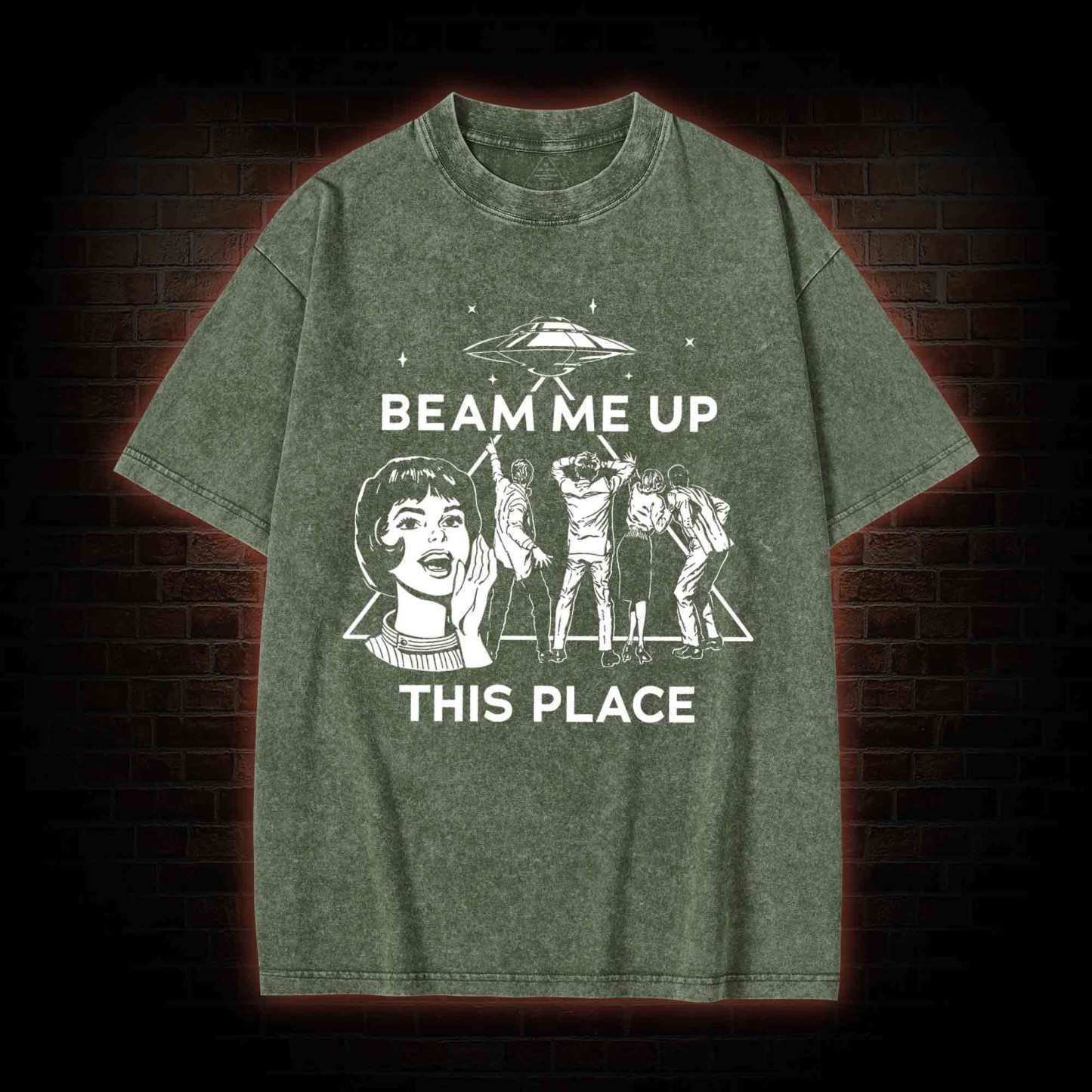 Beam Me up Washed T-shirt