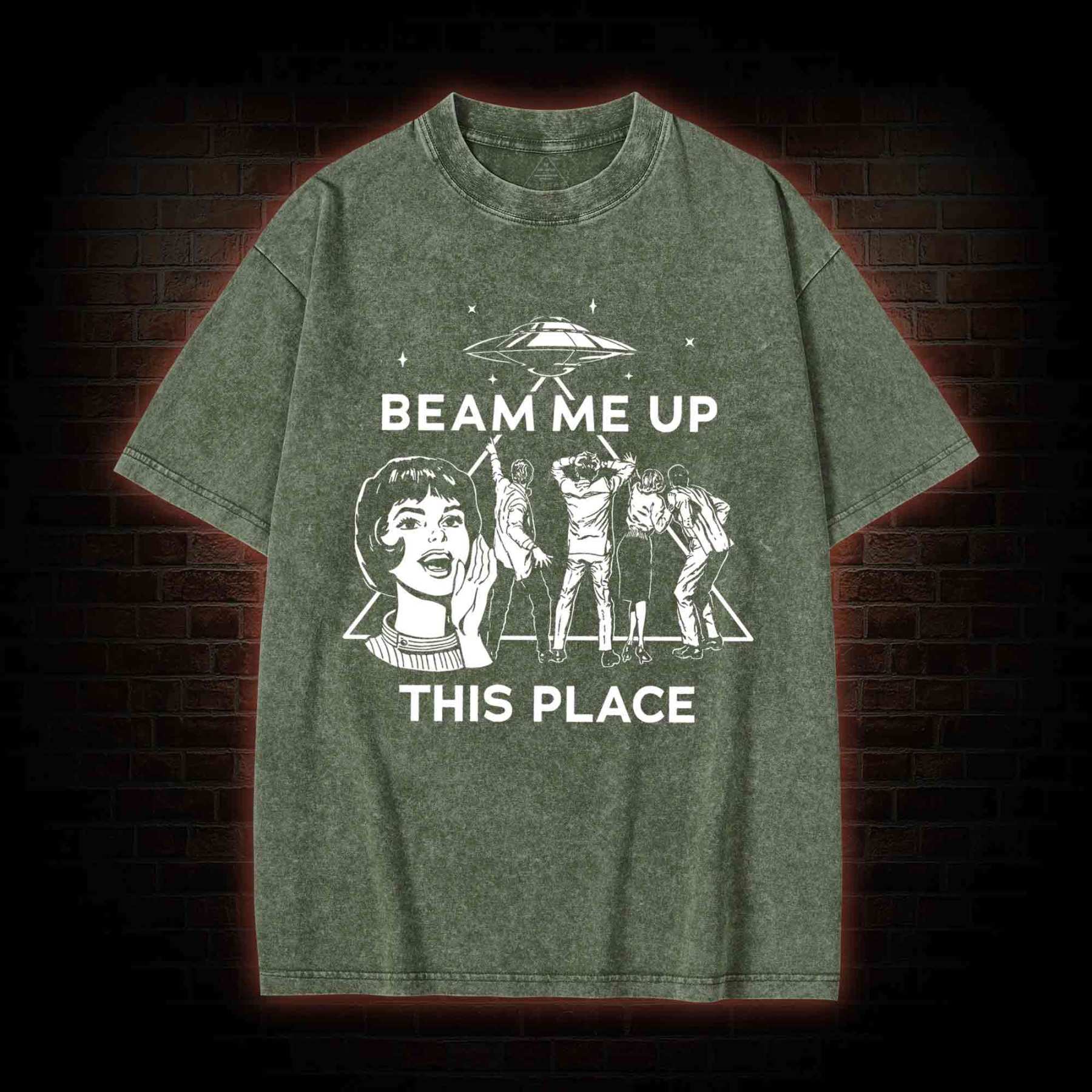 Beam Me up Washed T-shirt