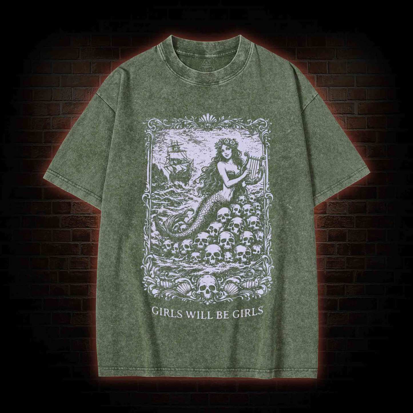 Girls will be Girls Washed T-shirt