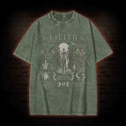 Lilith Feminist Washed T-shirt