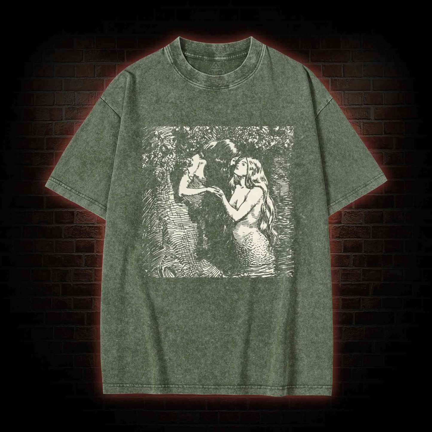 The Nymph and the Dryad Washed T-shirt