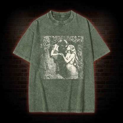 The Nymph and the Dryad Washed T-shirt