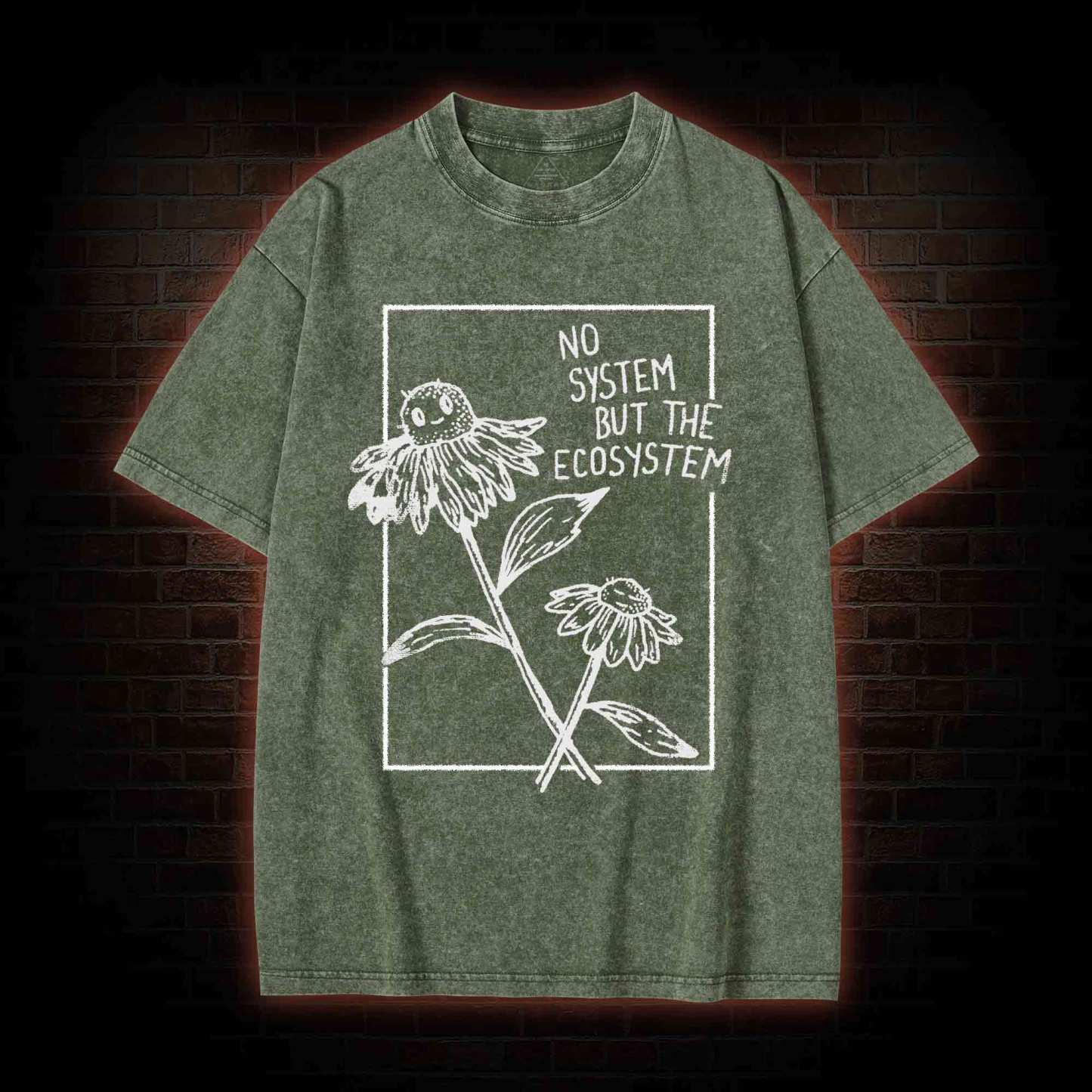 No System but the Ecosystem Flower Washed T-shirt