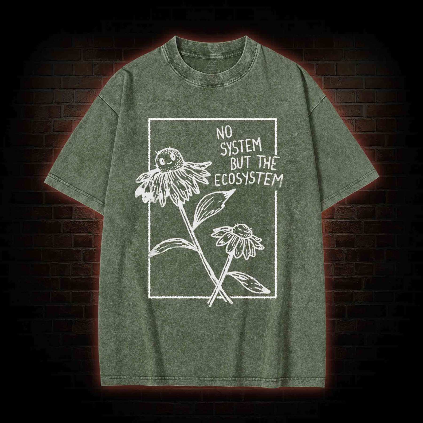No System but the Ecosystem Flower Washed T-shirt