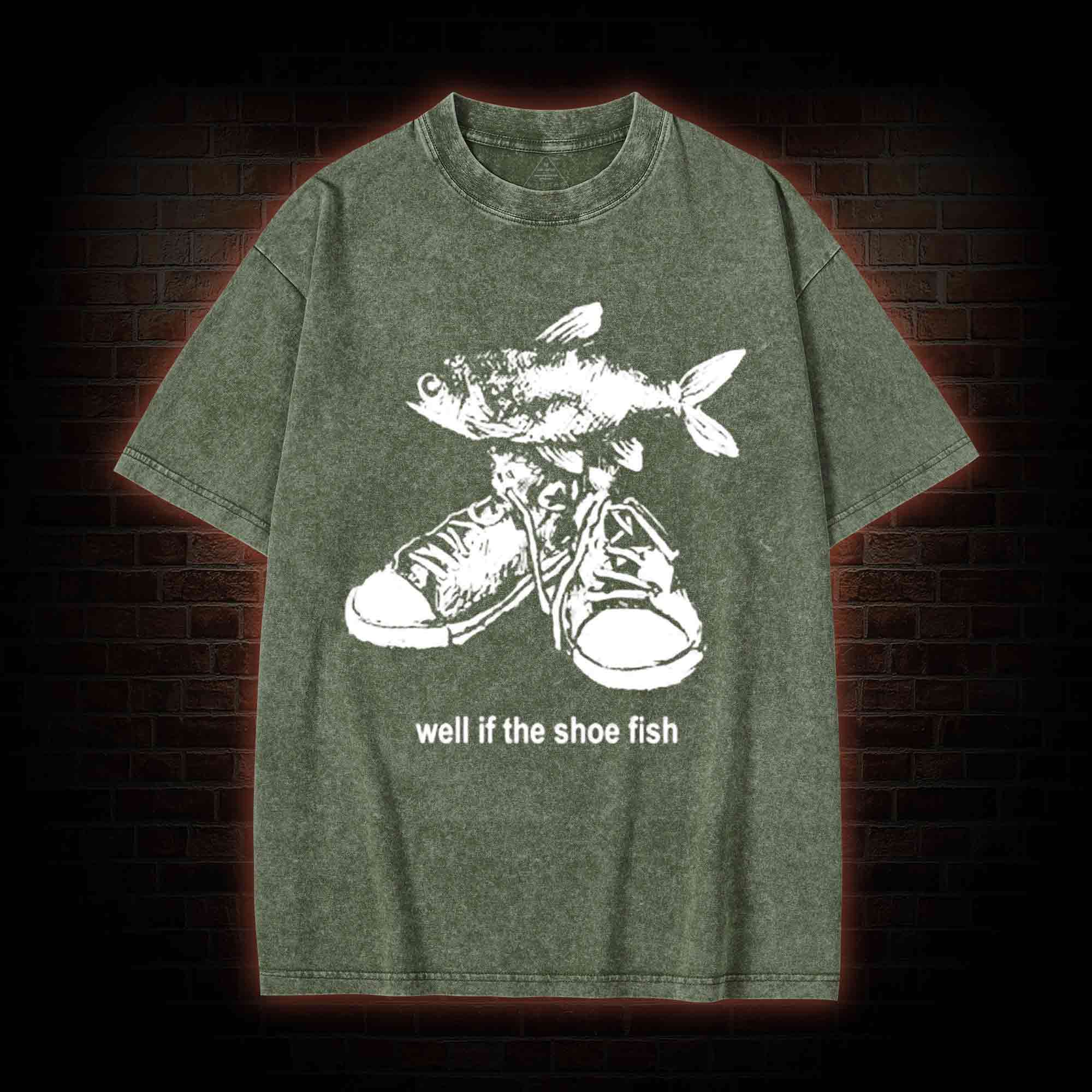 Well if the Shoe Fish Washed T-shirt