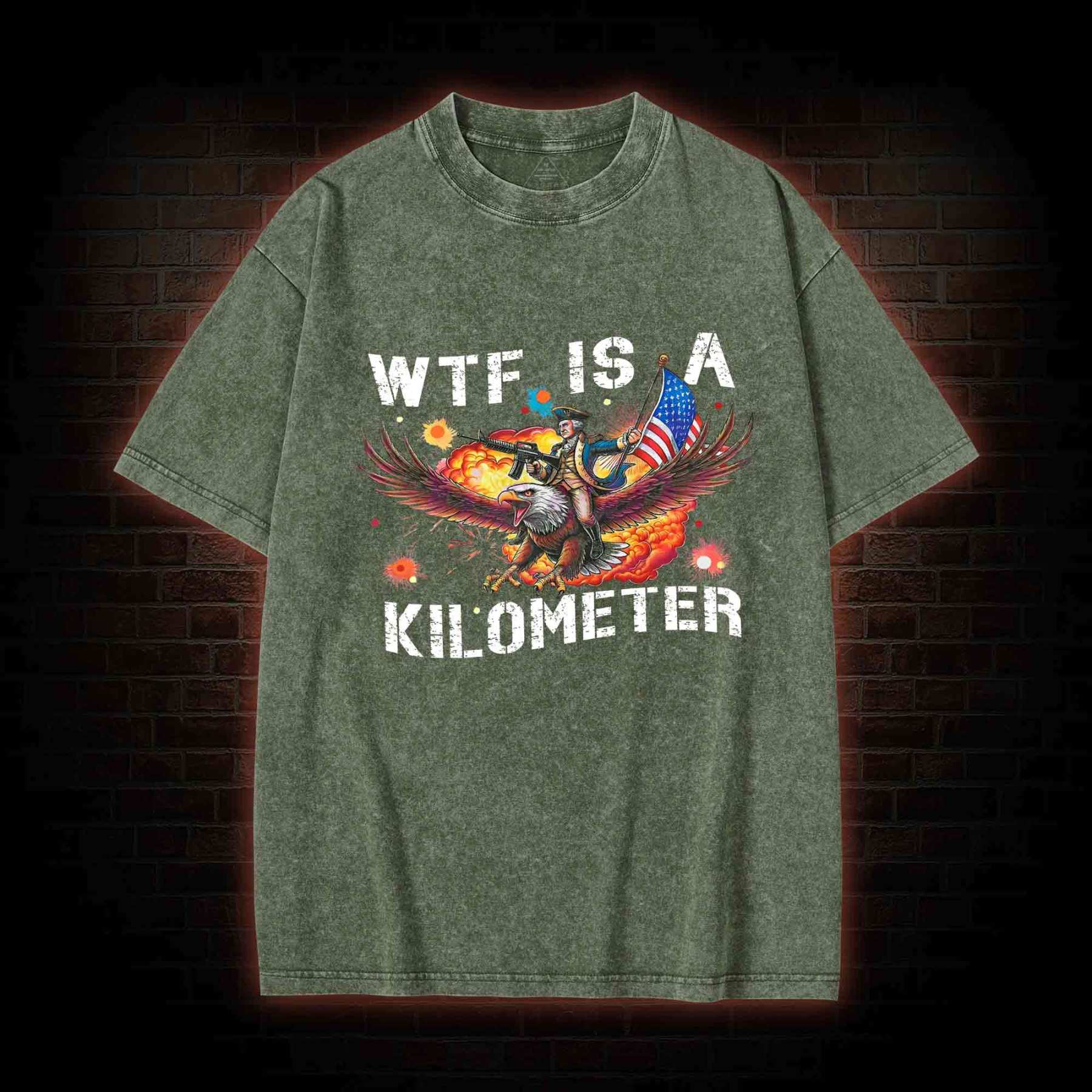 WTF is A Kilometer Washed T-shirt