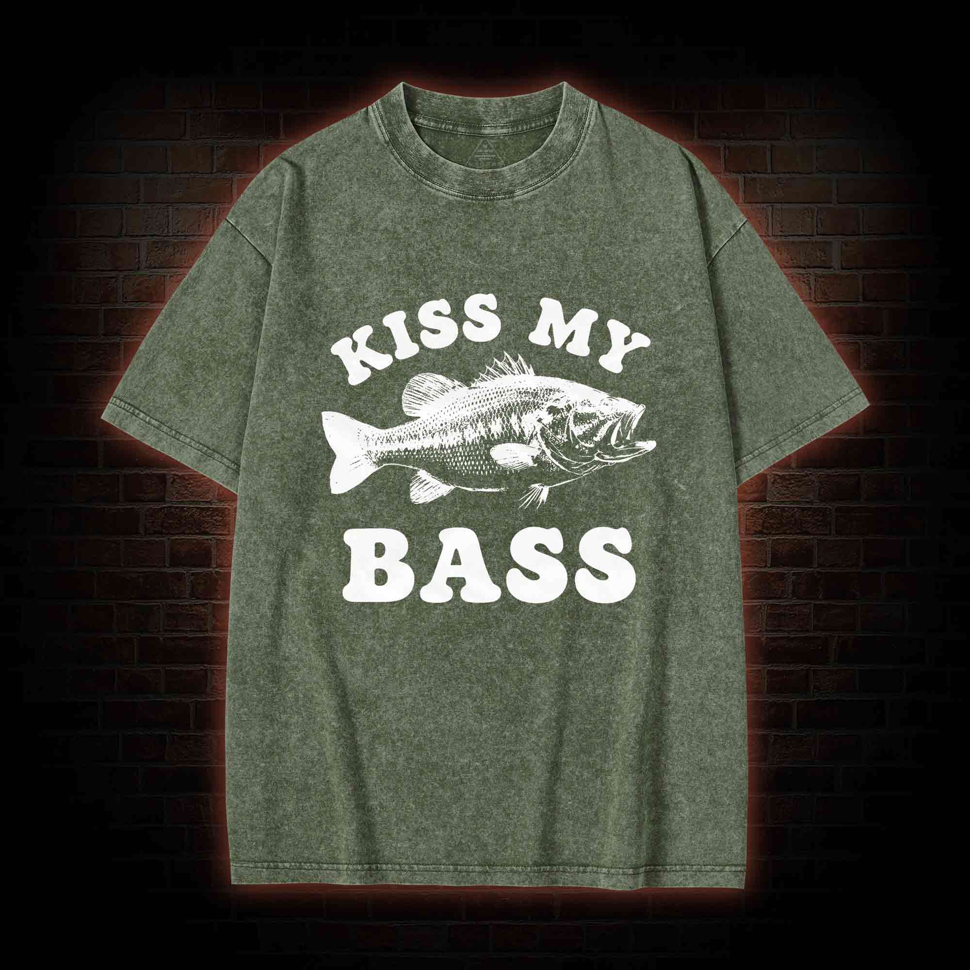 Kiss My Bass Washed T-shirt