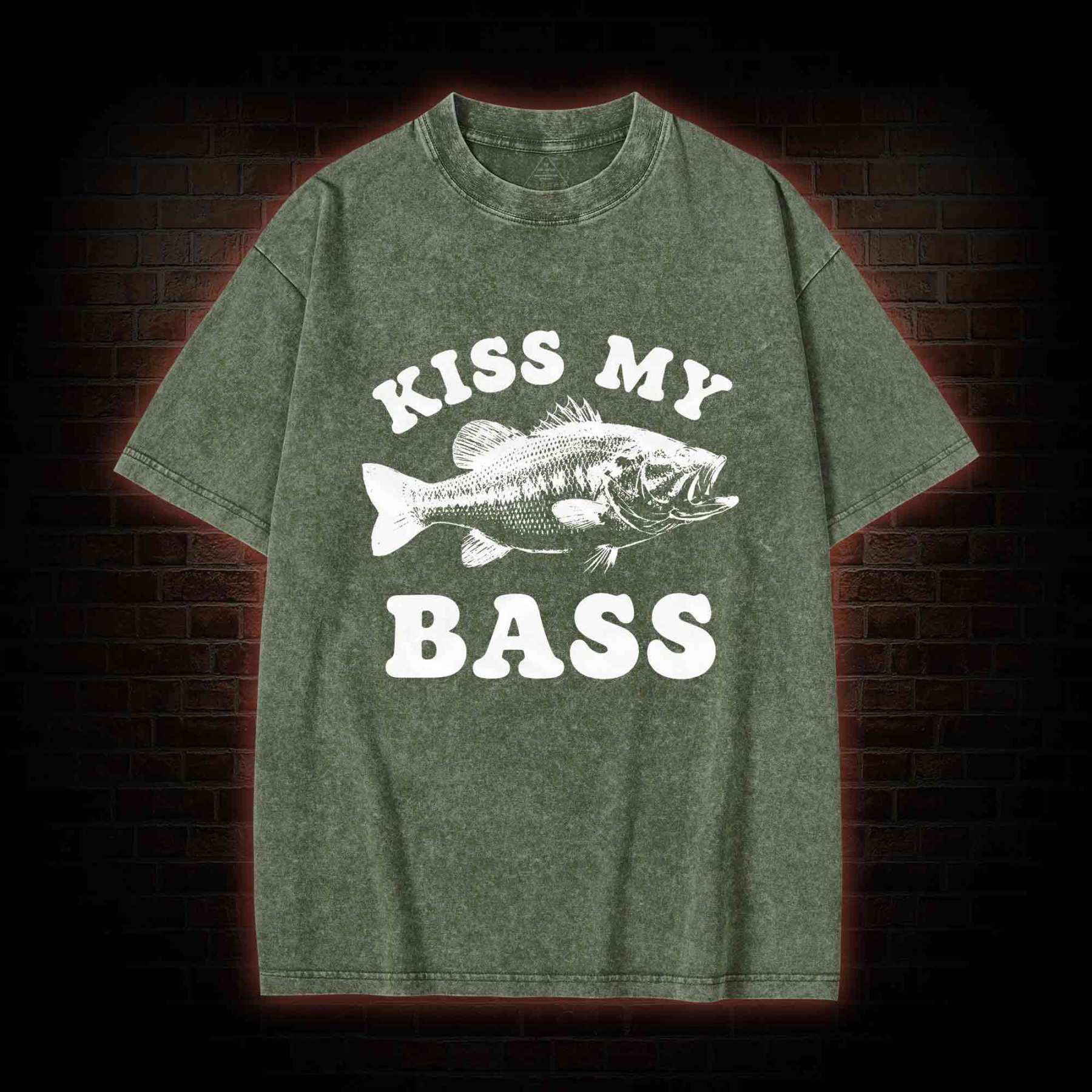 Kiss My Bass Washed T-shirt