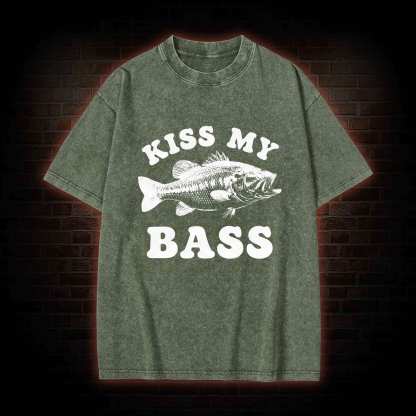 Kiss My Bass Washed T-shirt
