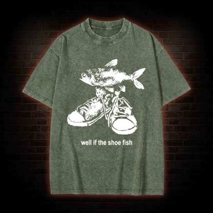 Well if the Shoe Fish Washed T-shirt
