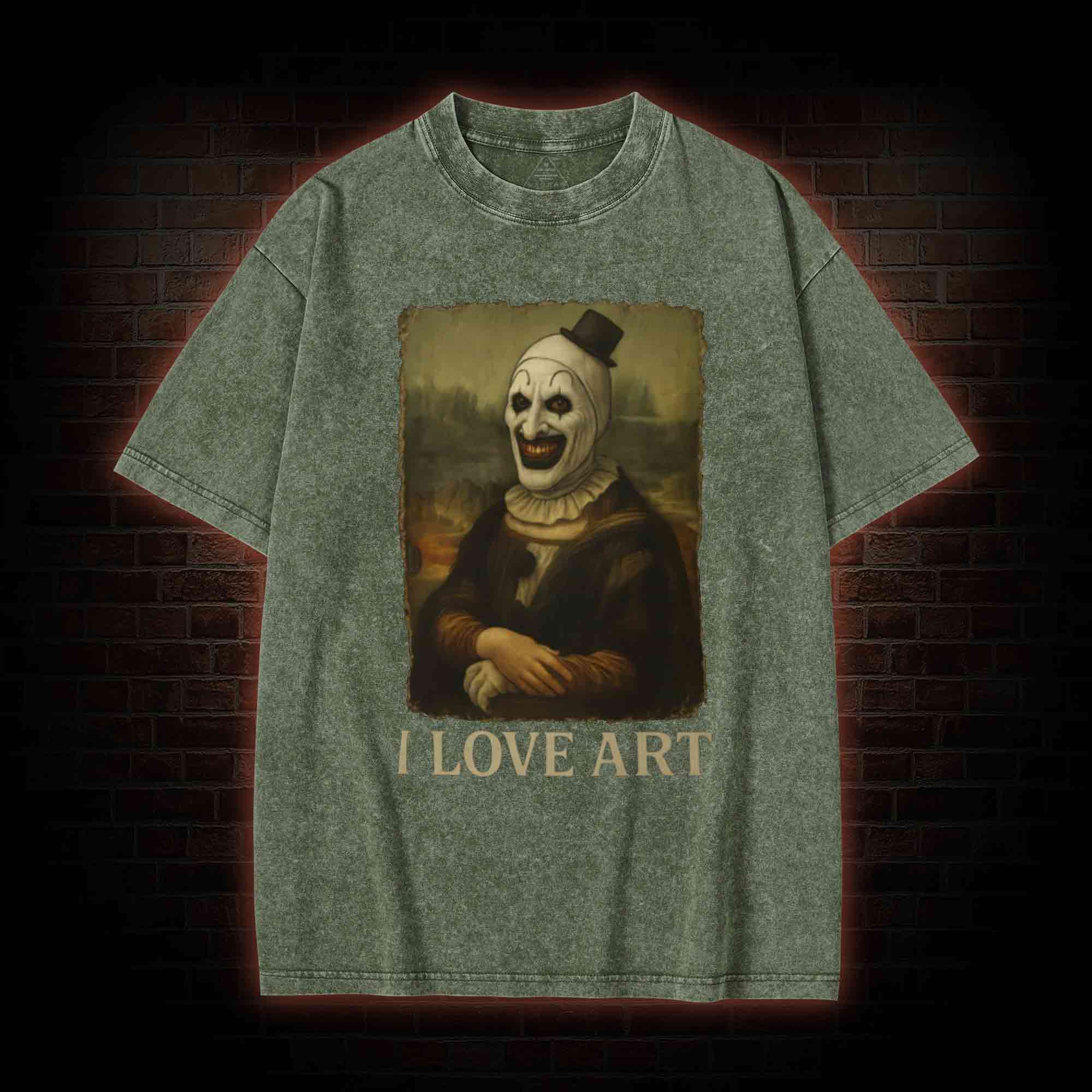 I Love Art Washed T-shirt
