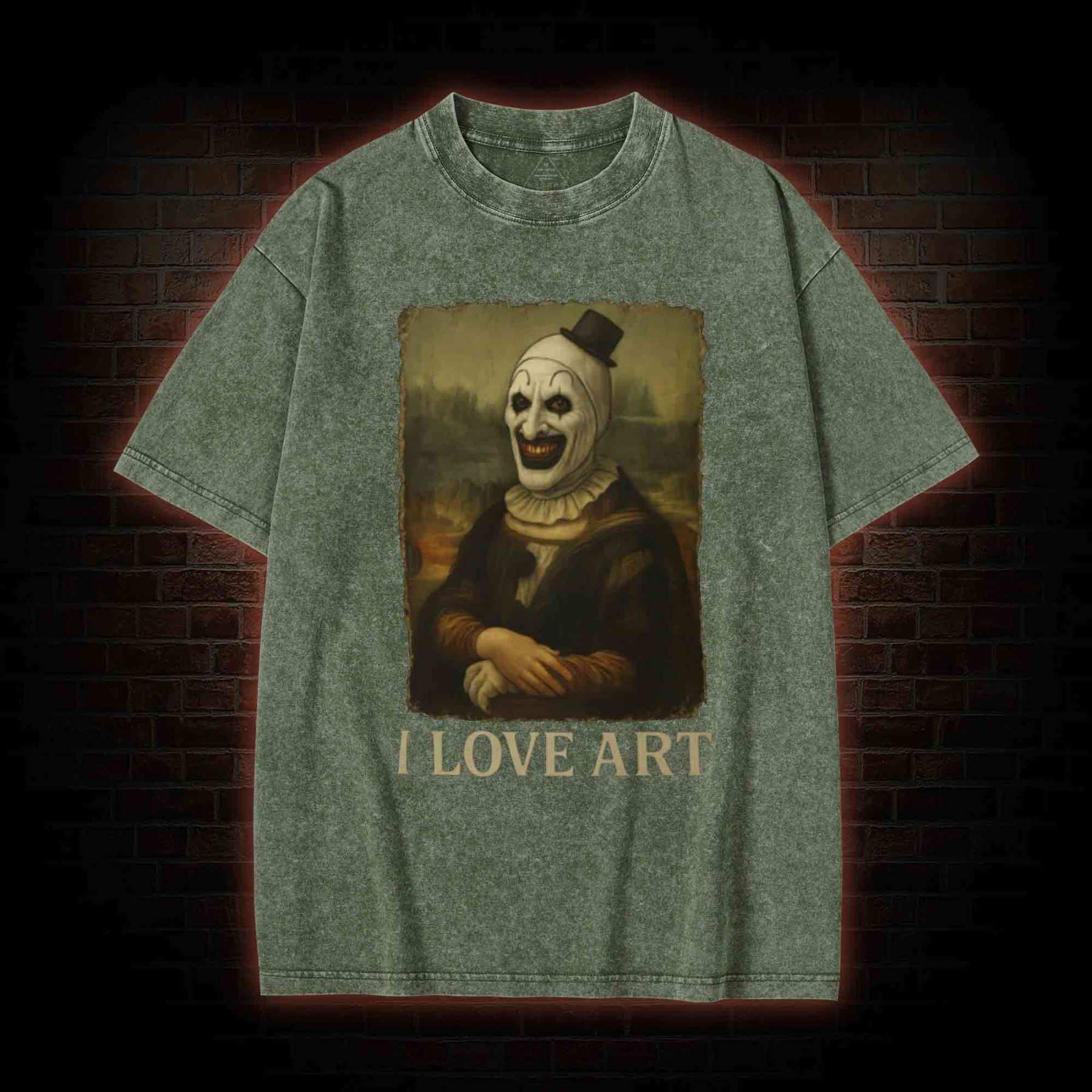 I Love Art Washed T-shirt
