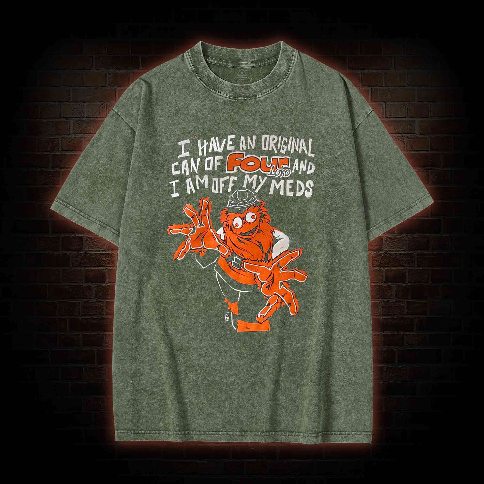 Off My Meds Washed T-shirt