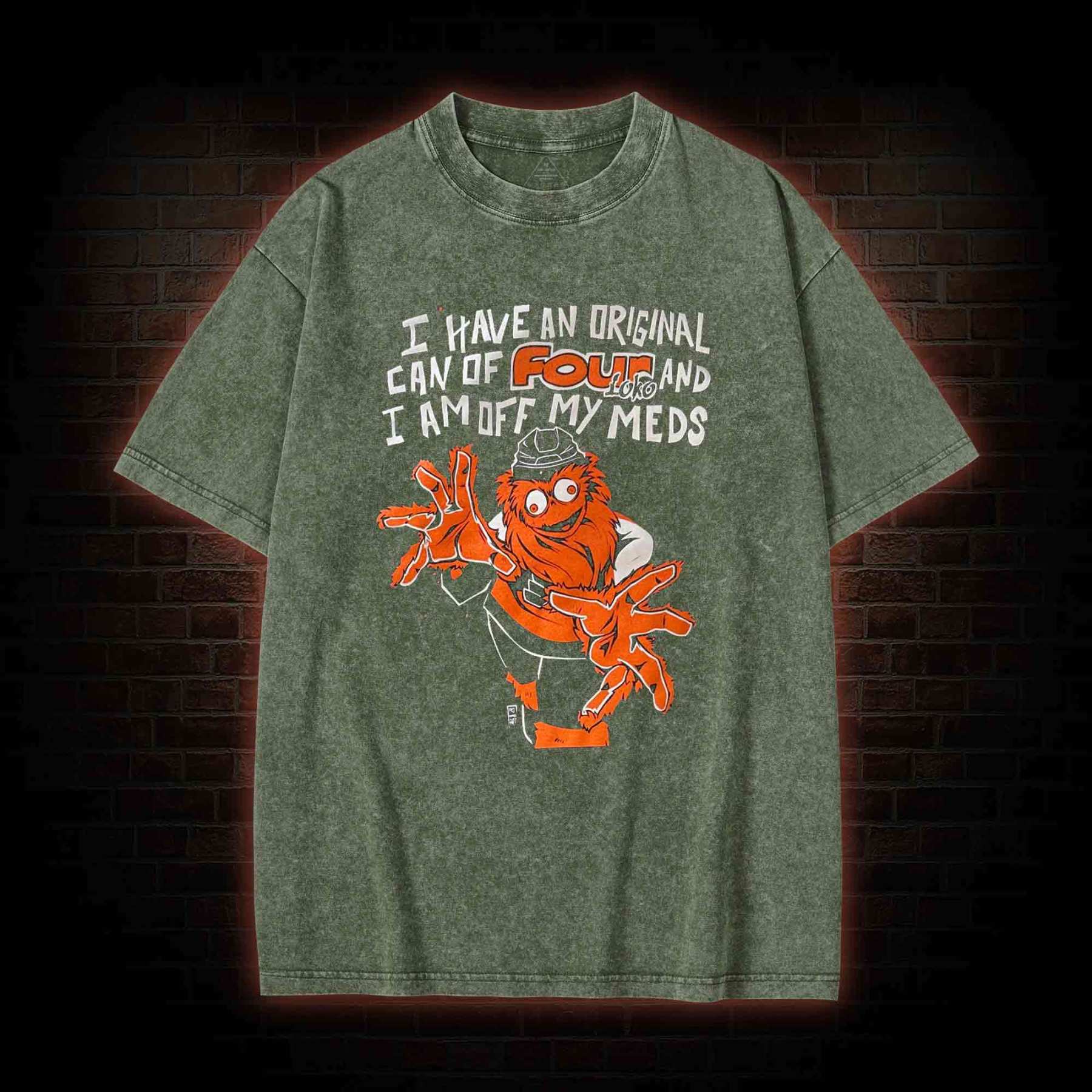 Off My Meds Washed T-shirt