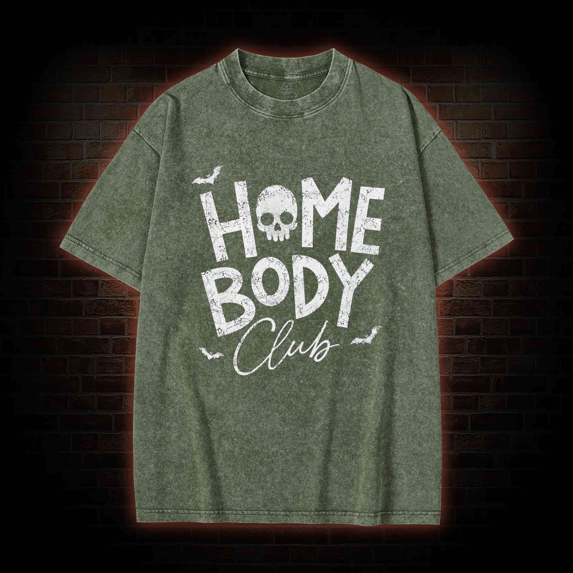 Goth Home Body Club Washed T-shirt