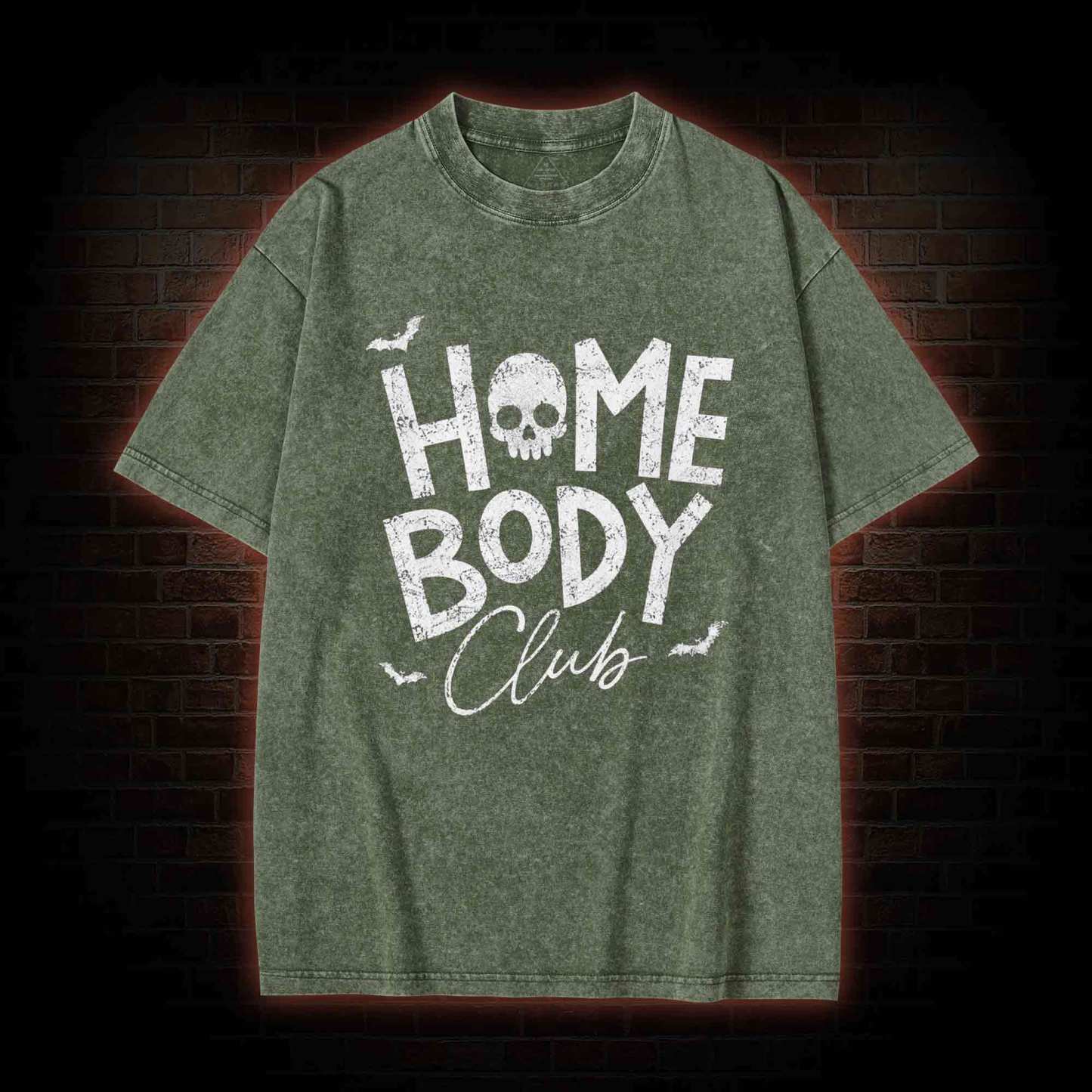 Goth Home Body Club Washed T-shirt