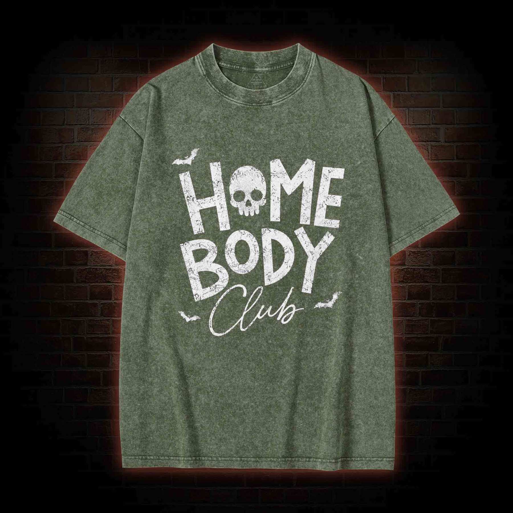 Goth Home Body Club Washed T-shirt