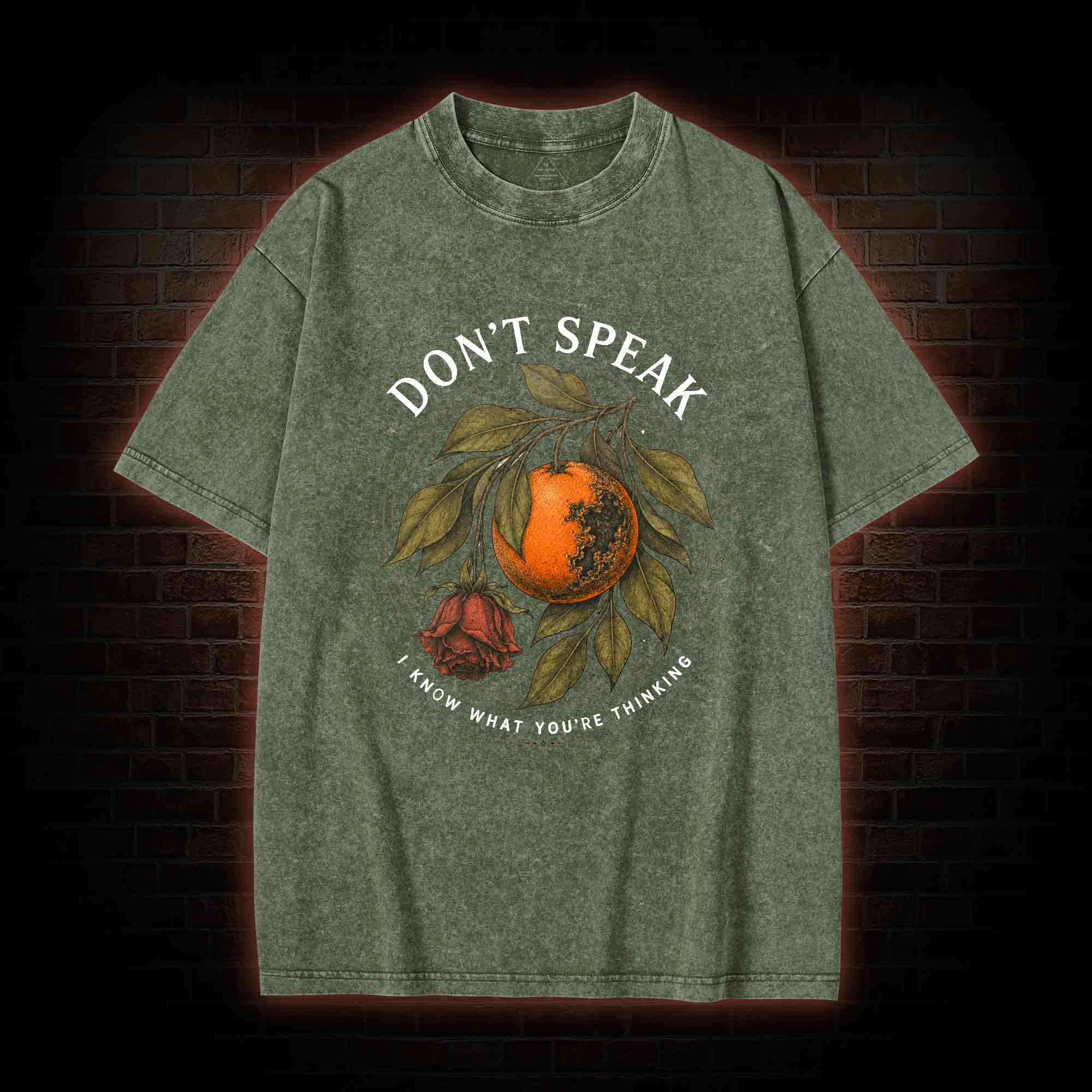 Don’t Speak Orange Washed T-shirt