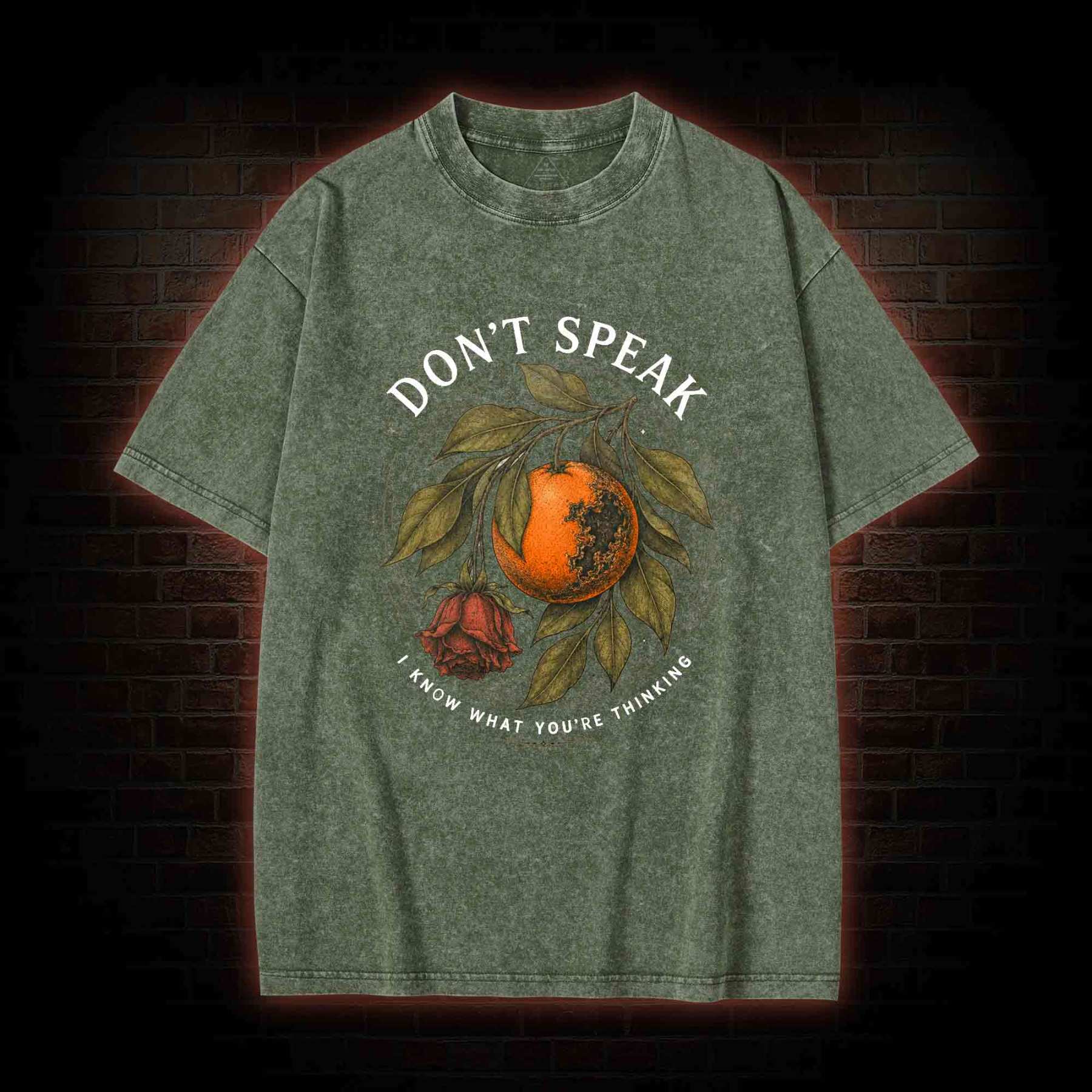 Don’t Speak Orange Washed T-shirt