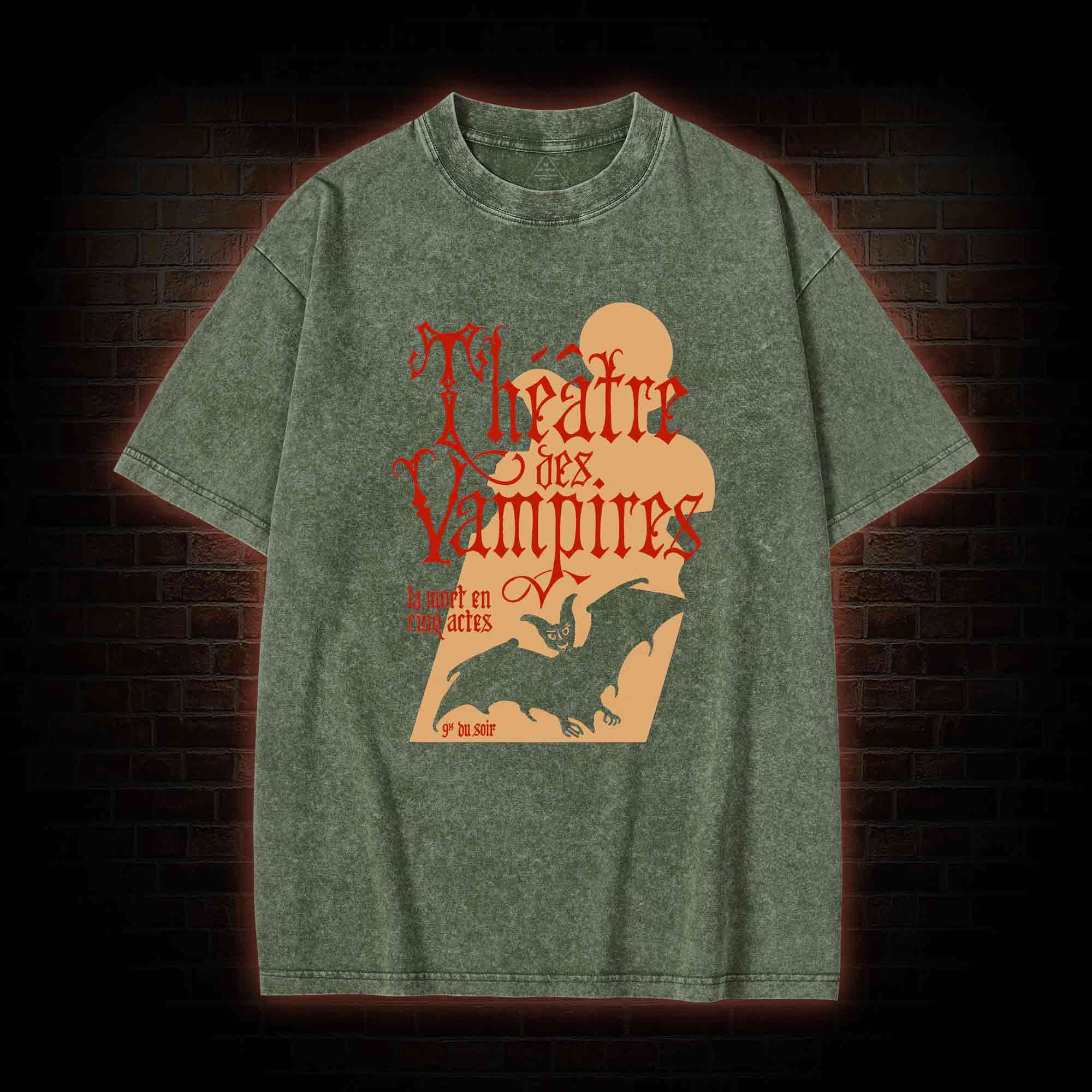 Vampires are Pranksters Washed T-shirt