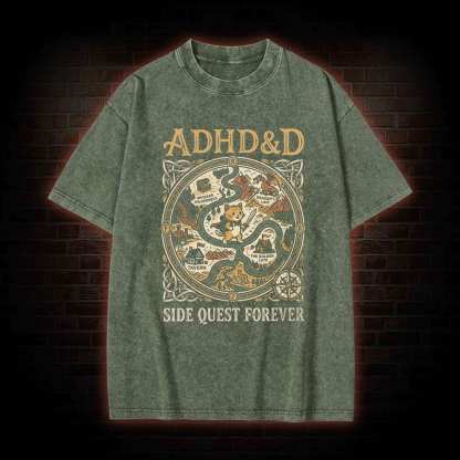 ADHD&D Washed T-shirt
