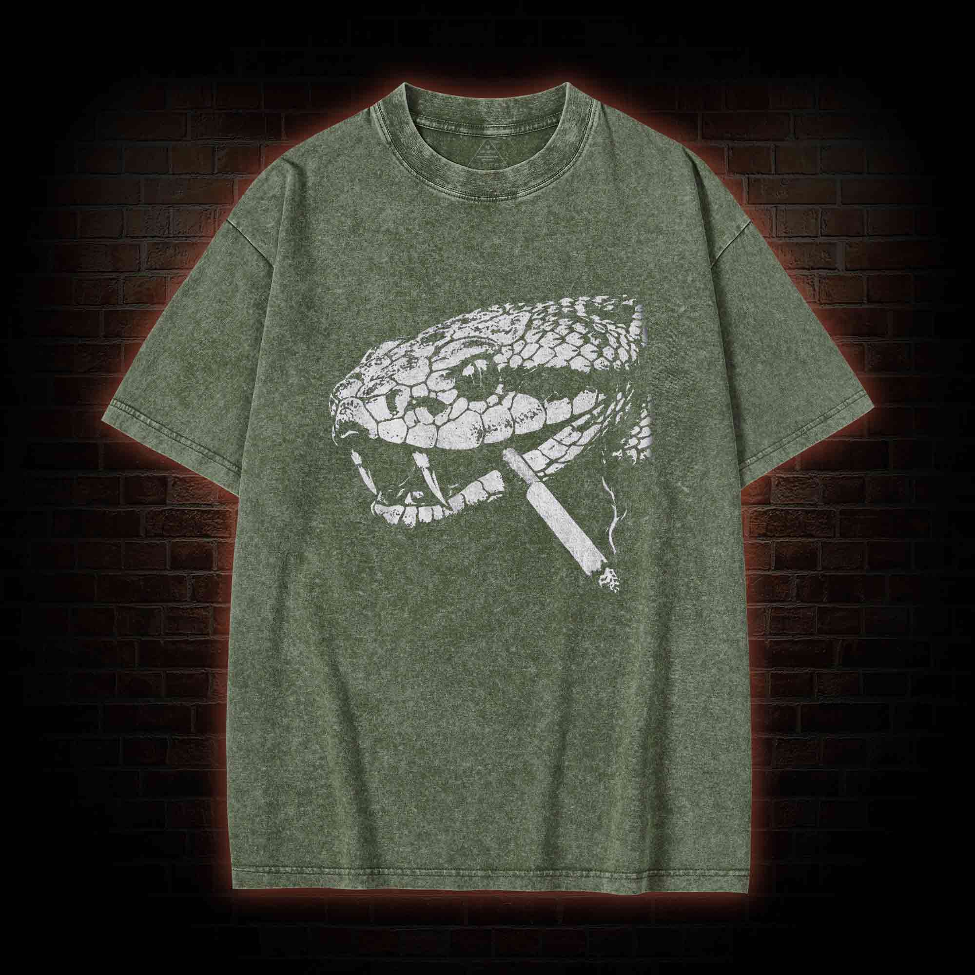 Snake Smoke Washed T-shirt