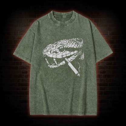 Snake Smoke Washed T-shirt