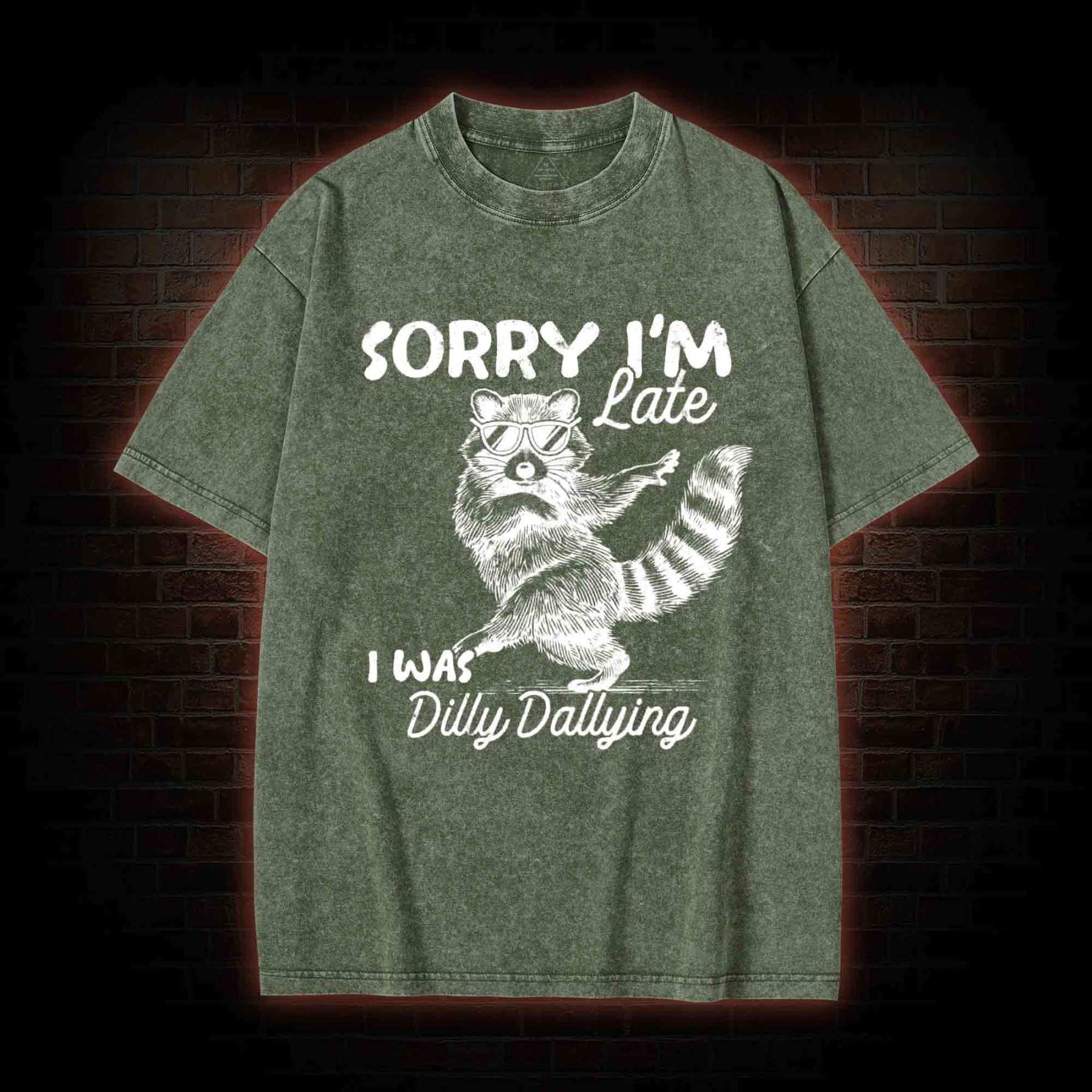 Sorry I'm Late Washed T-shirt