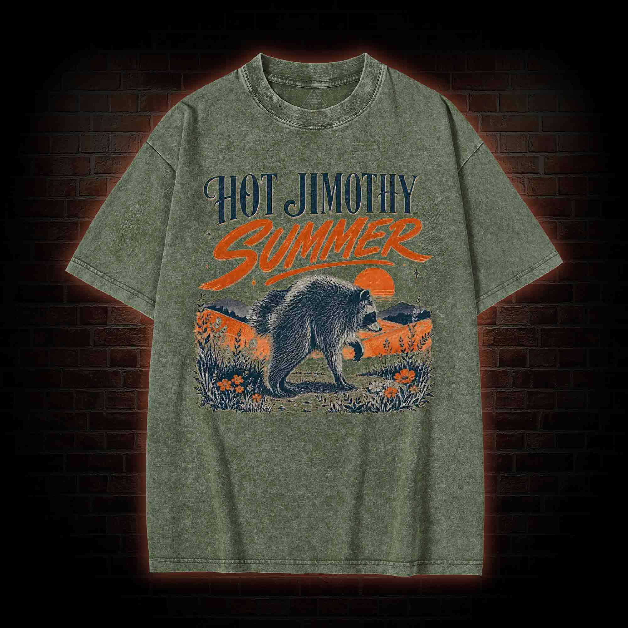 Hot Jimothy Summer Washed T-shirt