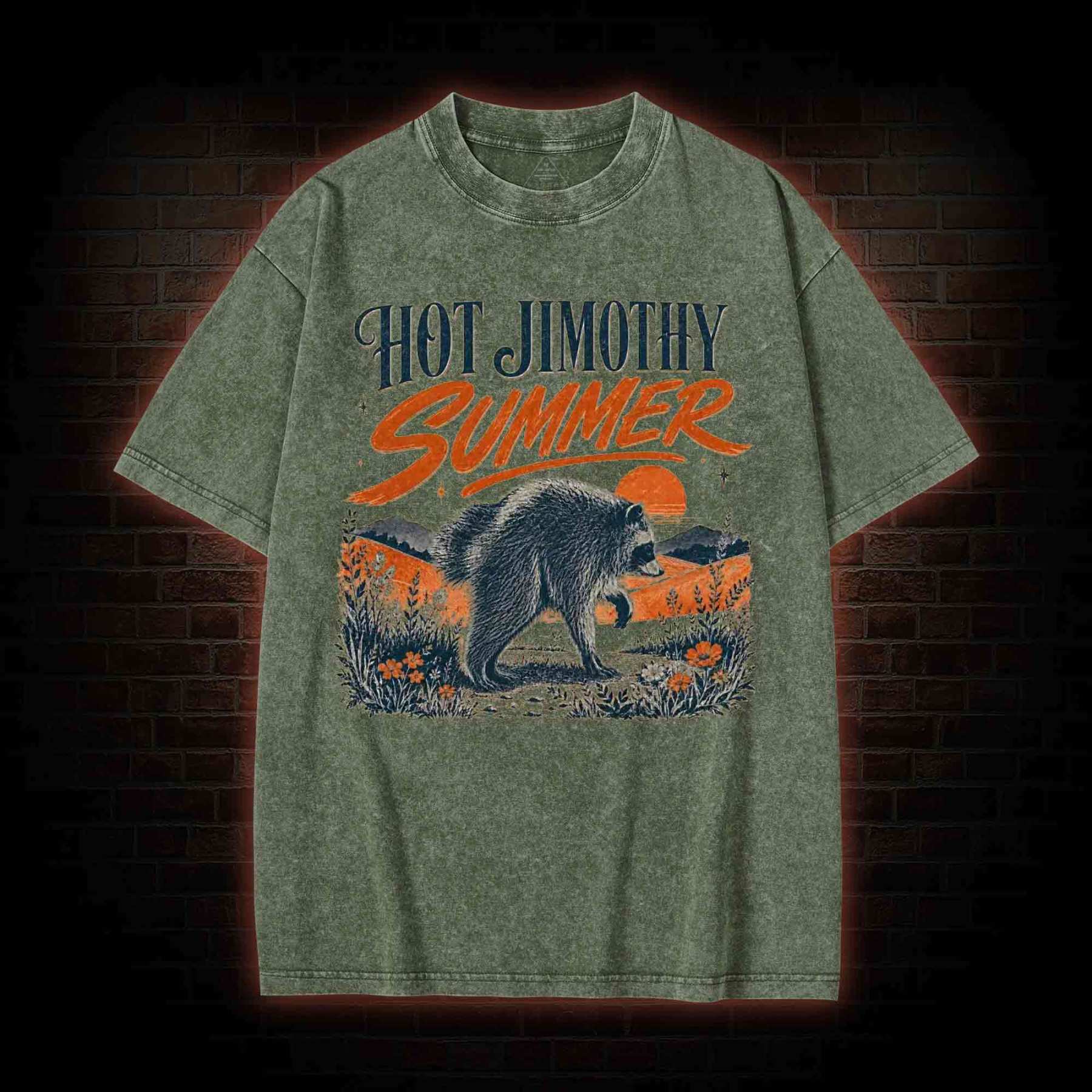 Hot Jimothy Summer Washed T-shirt