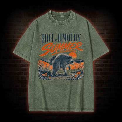Hot Jimothy Summer Washed T-shirt