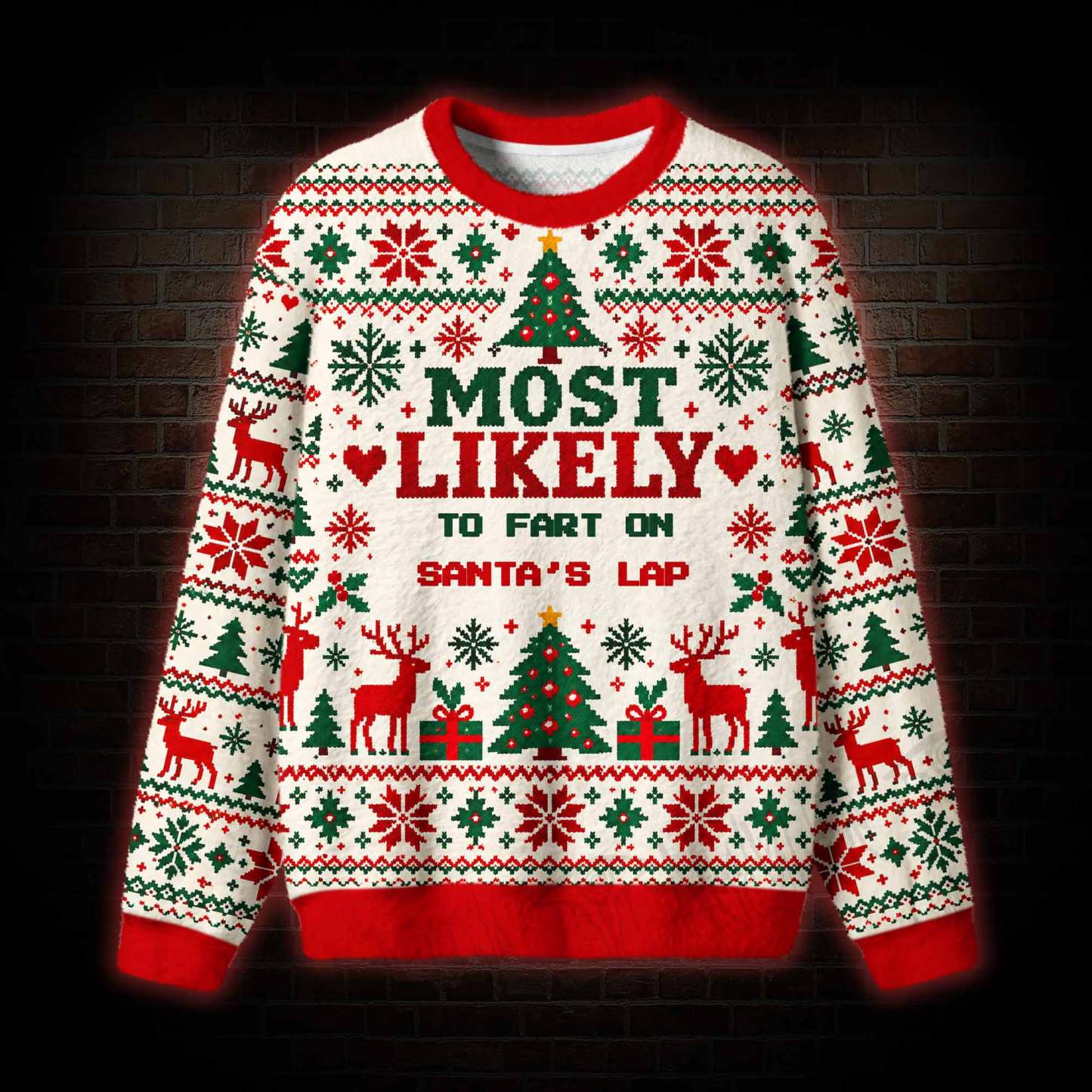 Personalized Christmas Most Likely to Ugly Sweatshirts