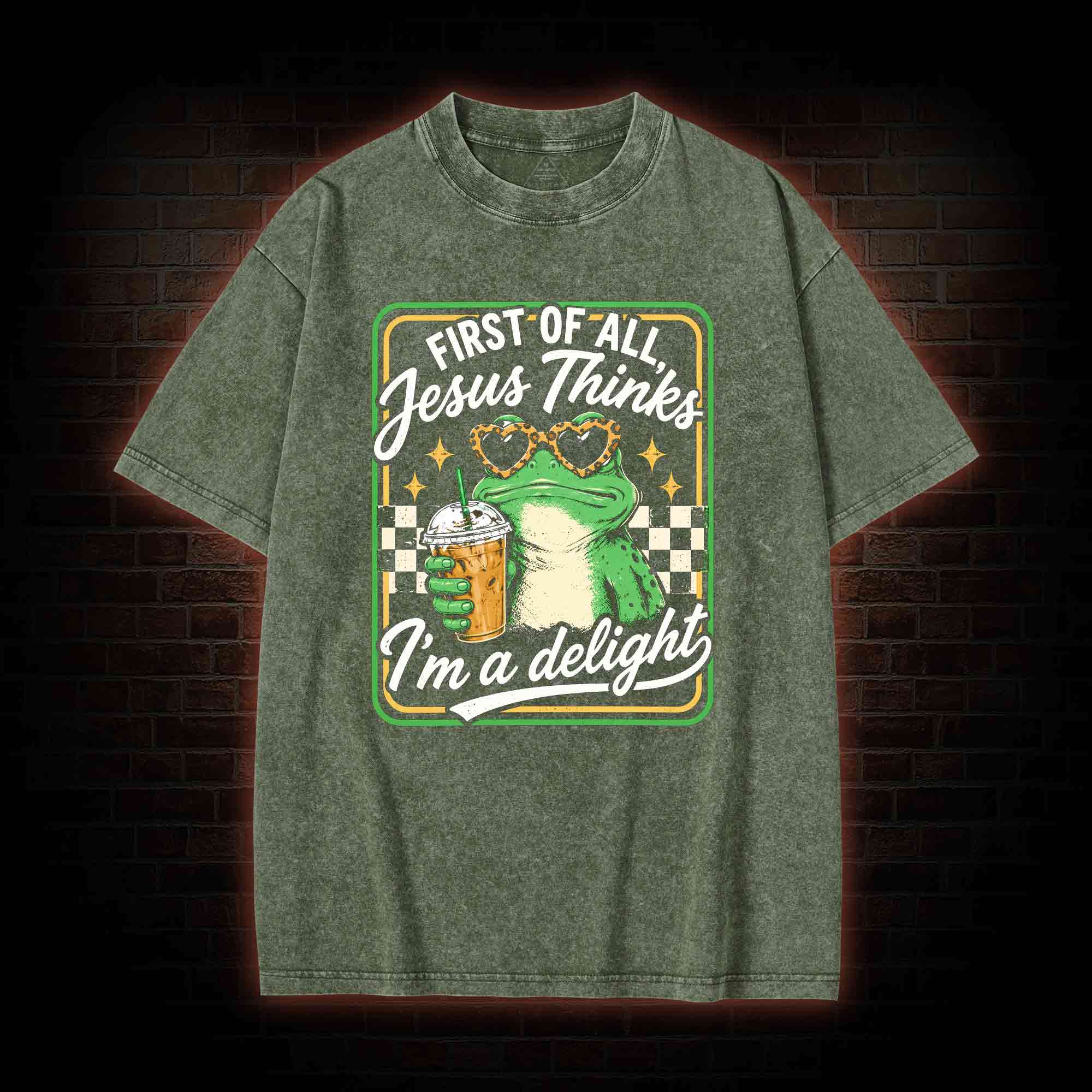 Jesus Thinks I'm a Delight Washed T-shirt