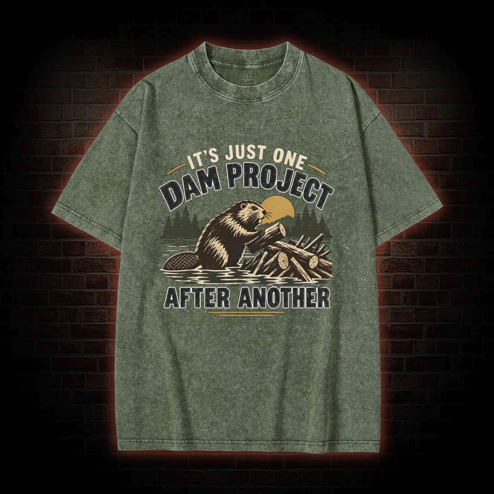 One Dam Project After Another Washed T-shirt