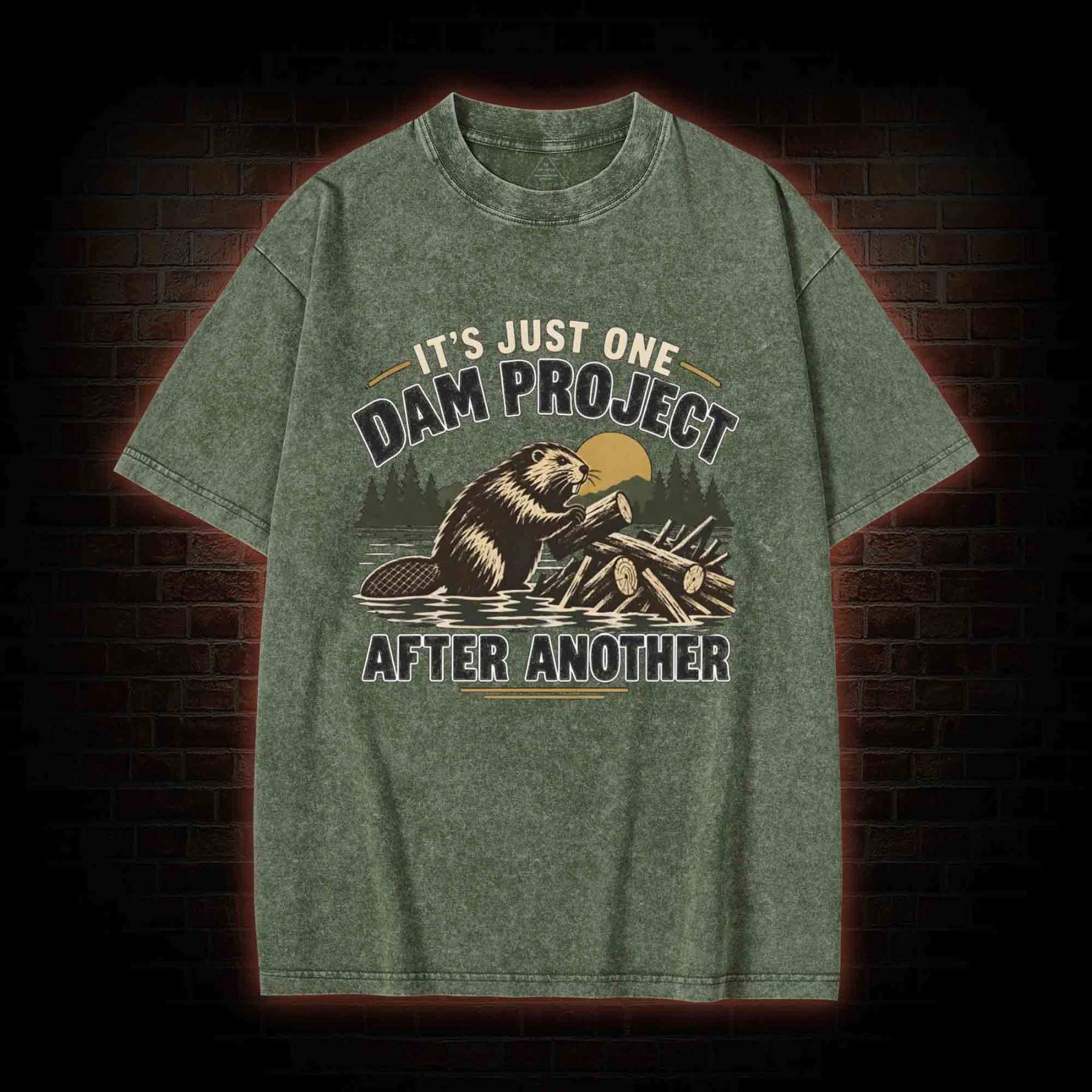 One Dam Project After Another Washed T-shirt