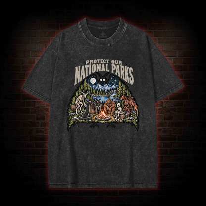 Protect Our National Parks Washed T-shirt