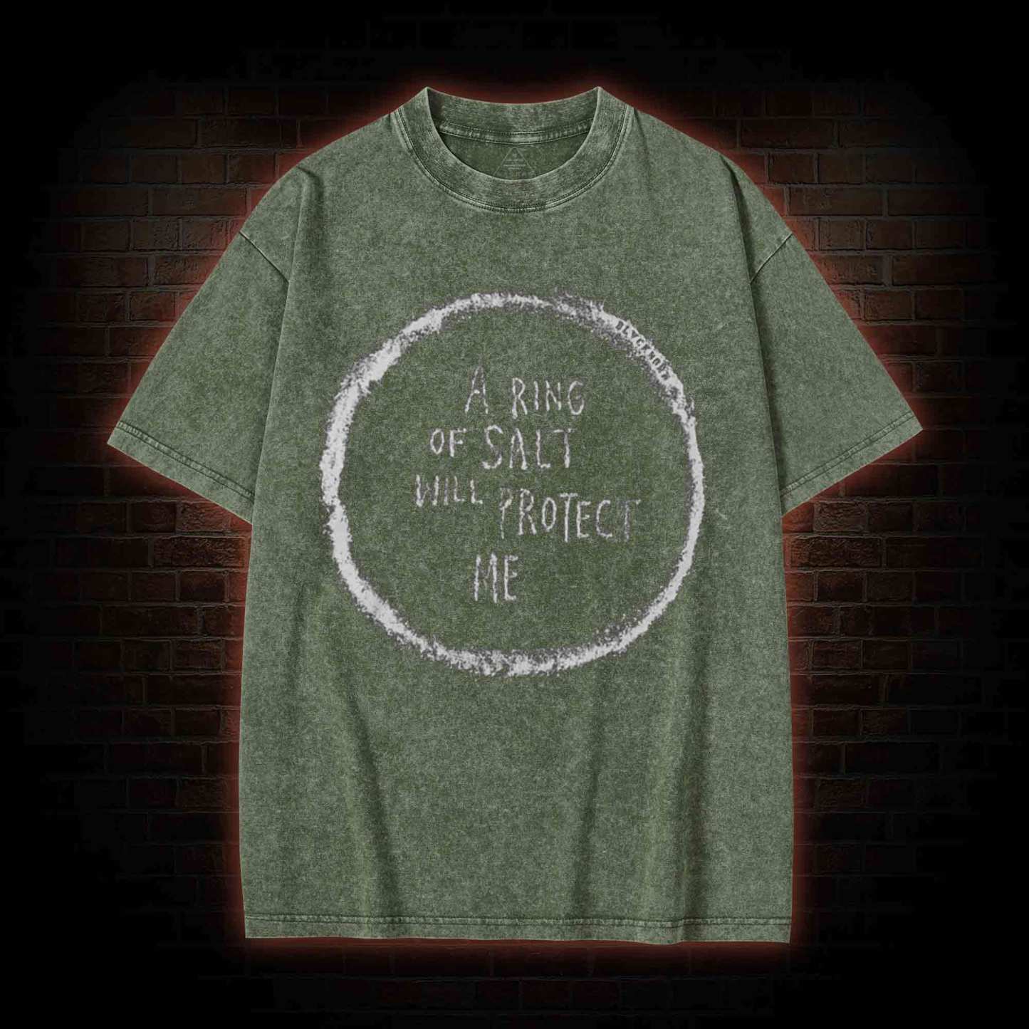 A Ring of Salt Will Protect Me Washed T-shirt