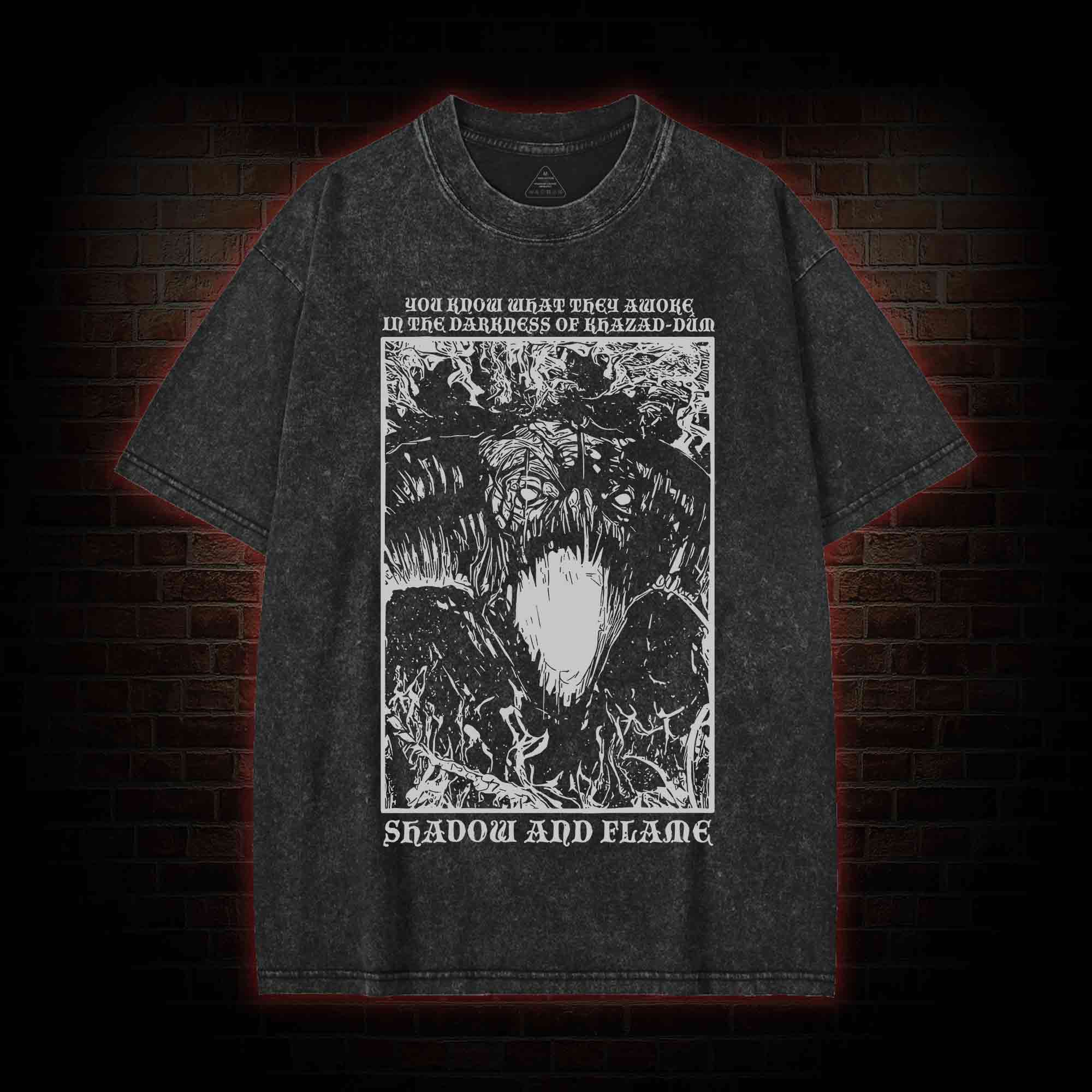Shadow and Flame Washed T-shirt