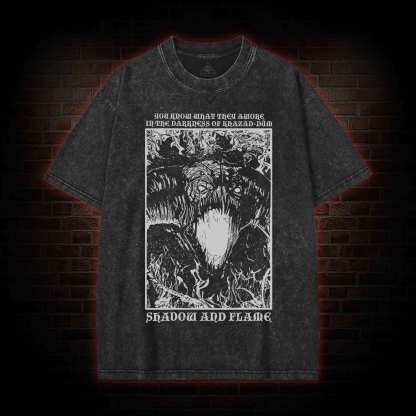 Shadow and Flame Washed T-shirt