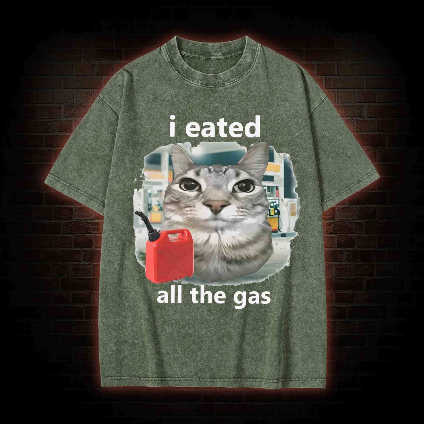 I Eated All the Gas Washed T-shirt