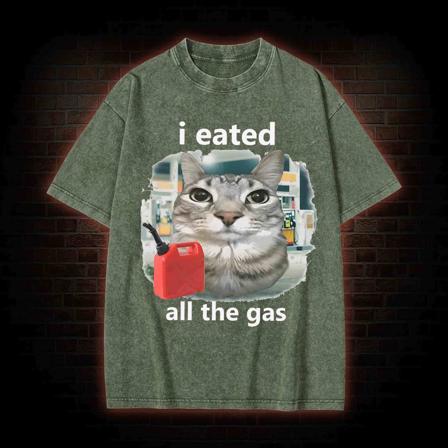 I Eated All the Gas Washed T-shirt