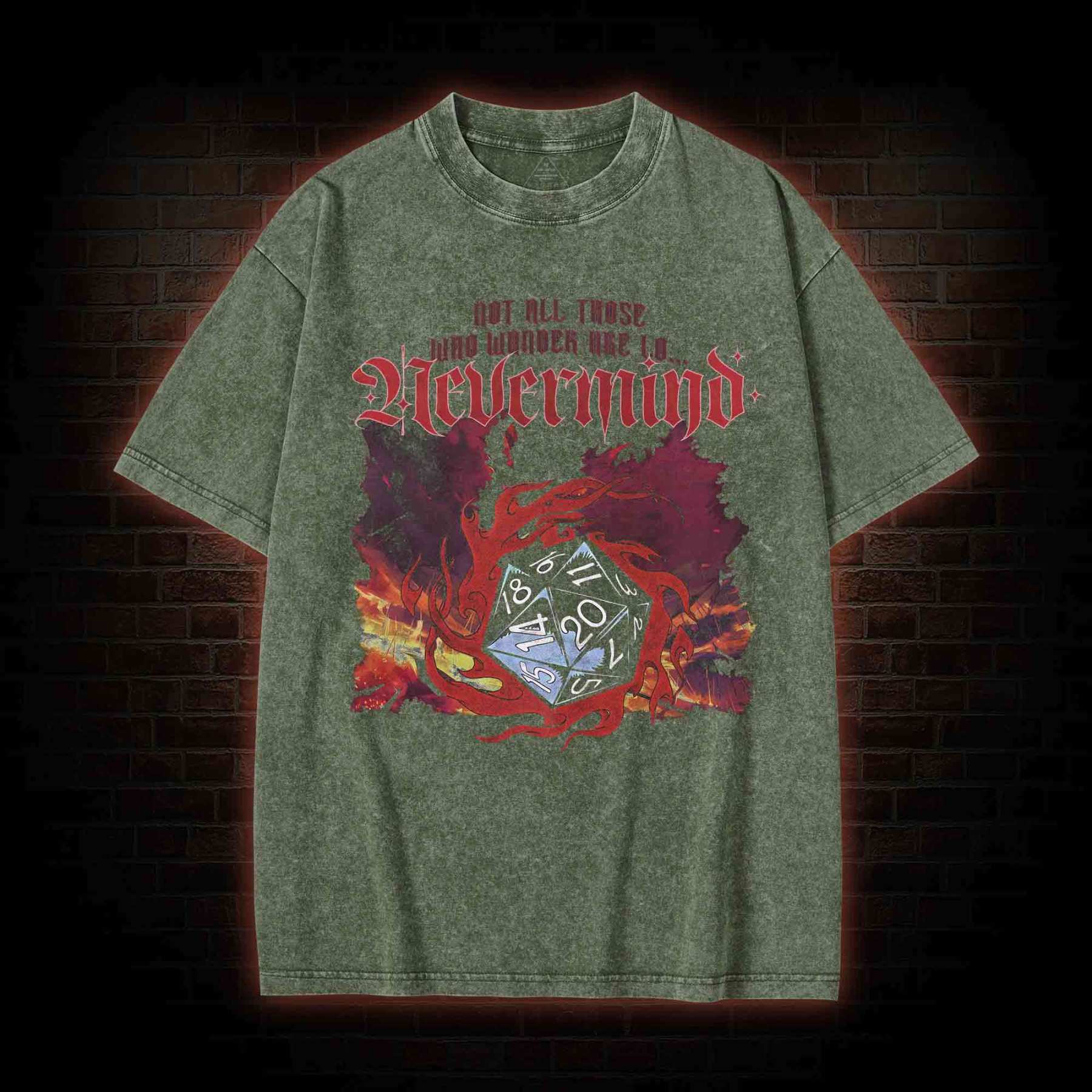 Not All Those Who Wander are Lo Washed T-shirt