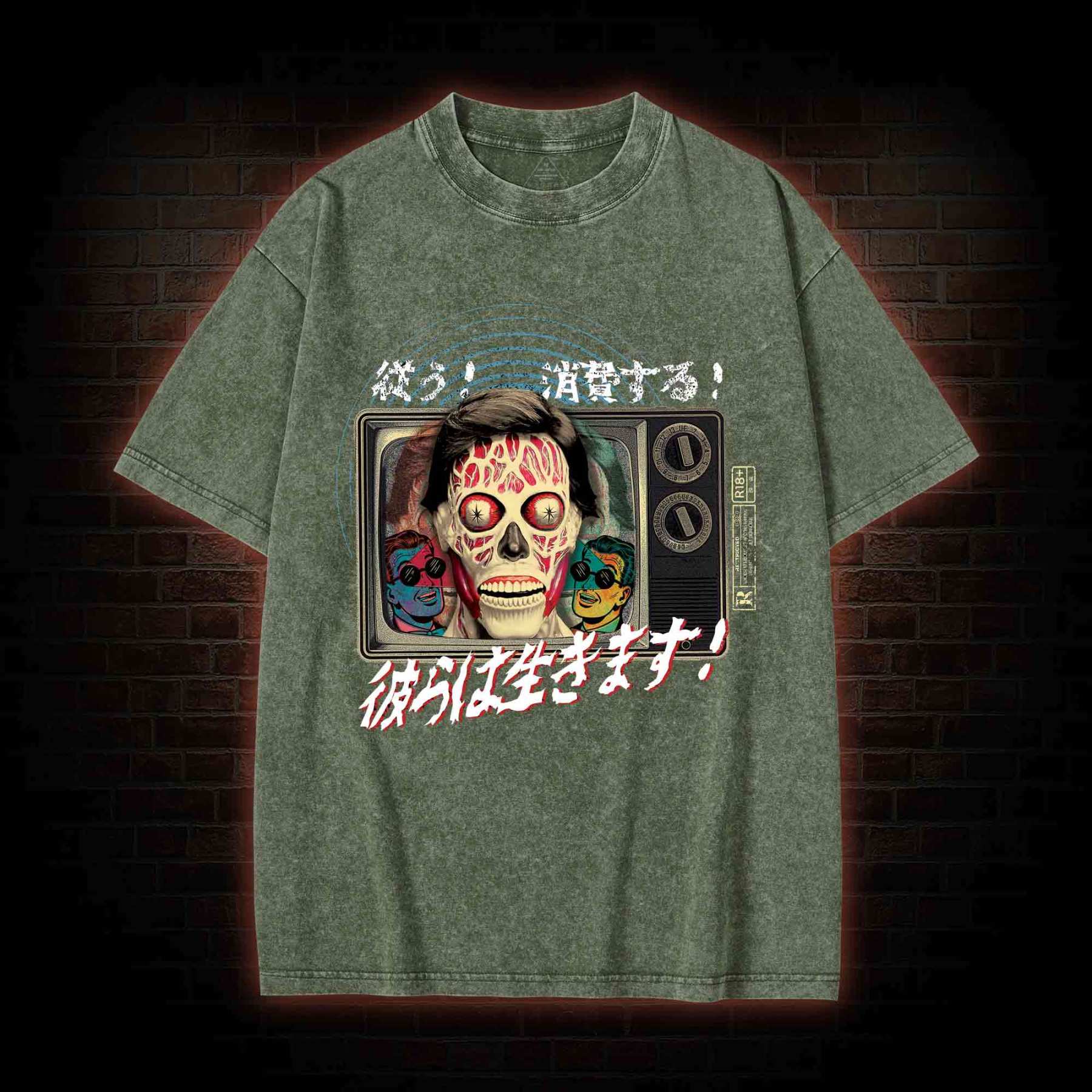 Obedience Consumption Washed T-shirt