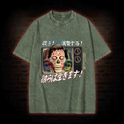 Obedience Consumption Washed T-shirt