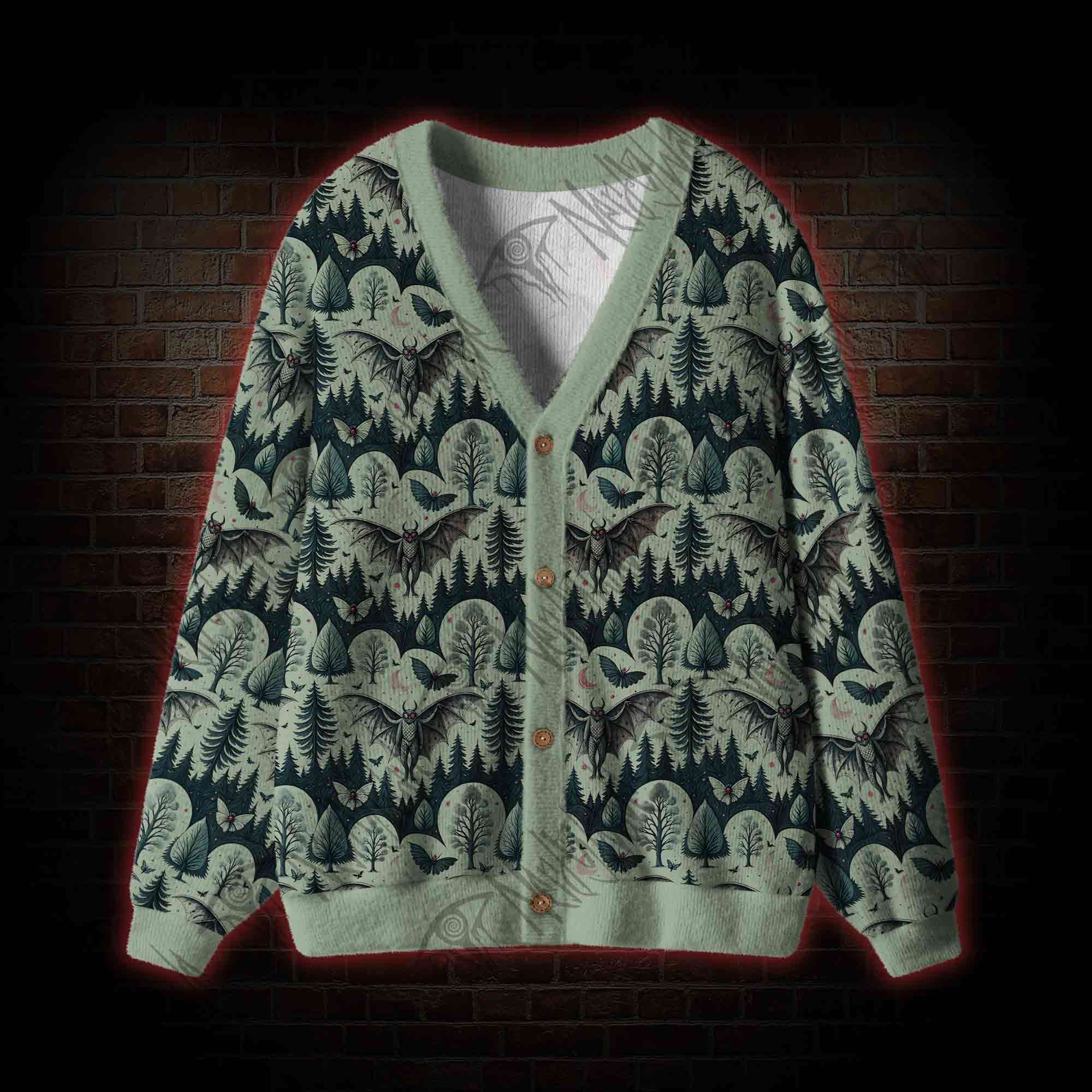 Home of the Mothman Cardigan Sweater